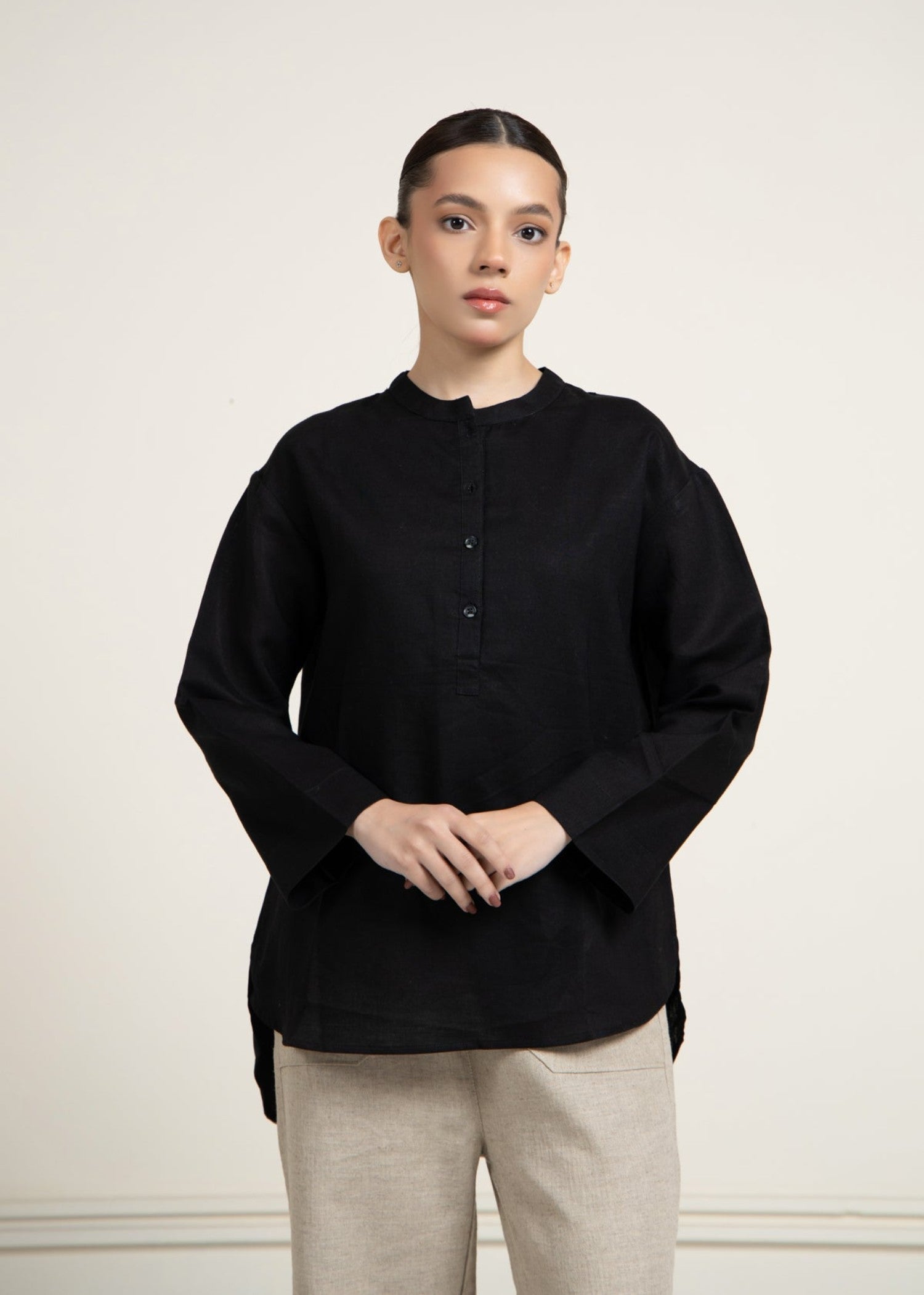 cotton Top in Black
