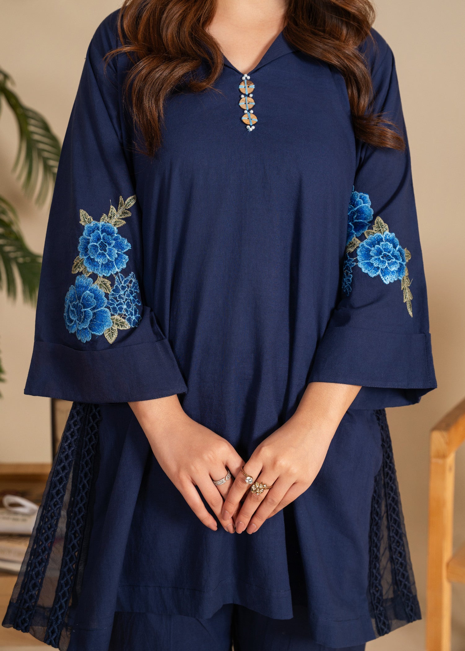 cotton Co Ord Sets in Dark blue