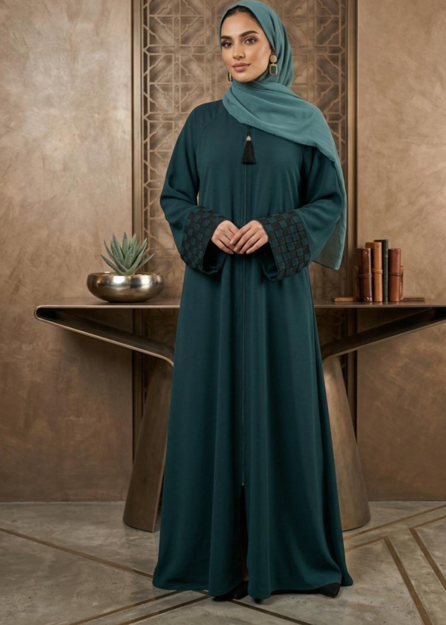 nidha Abaya in Twilight blue