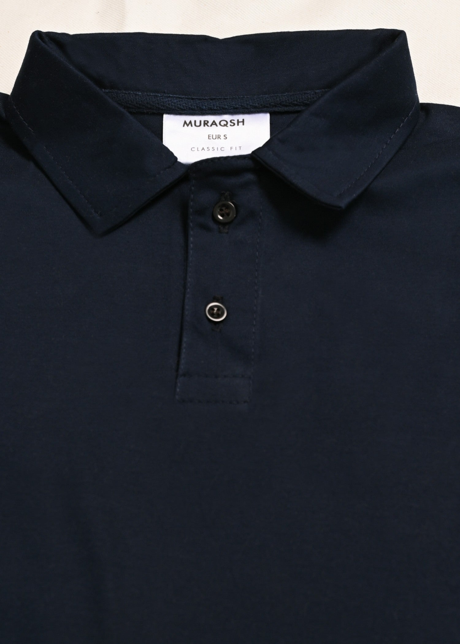 interlock knit Polo Shirt in Navy blue