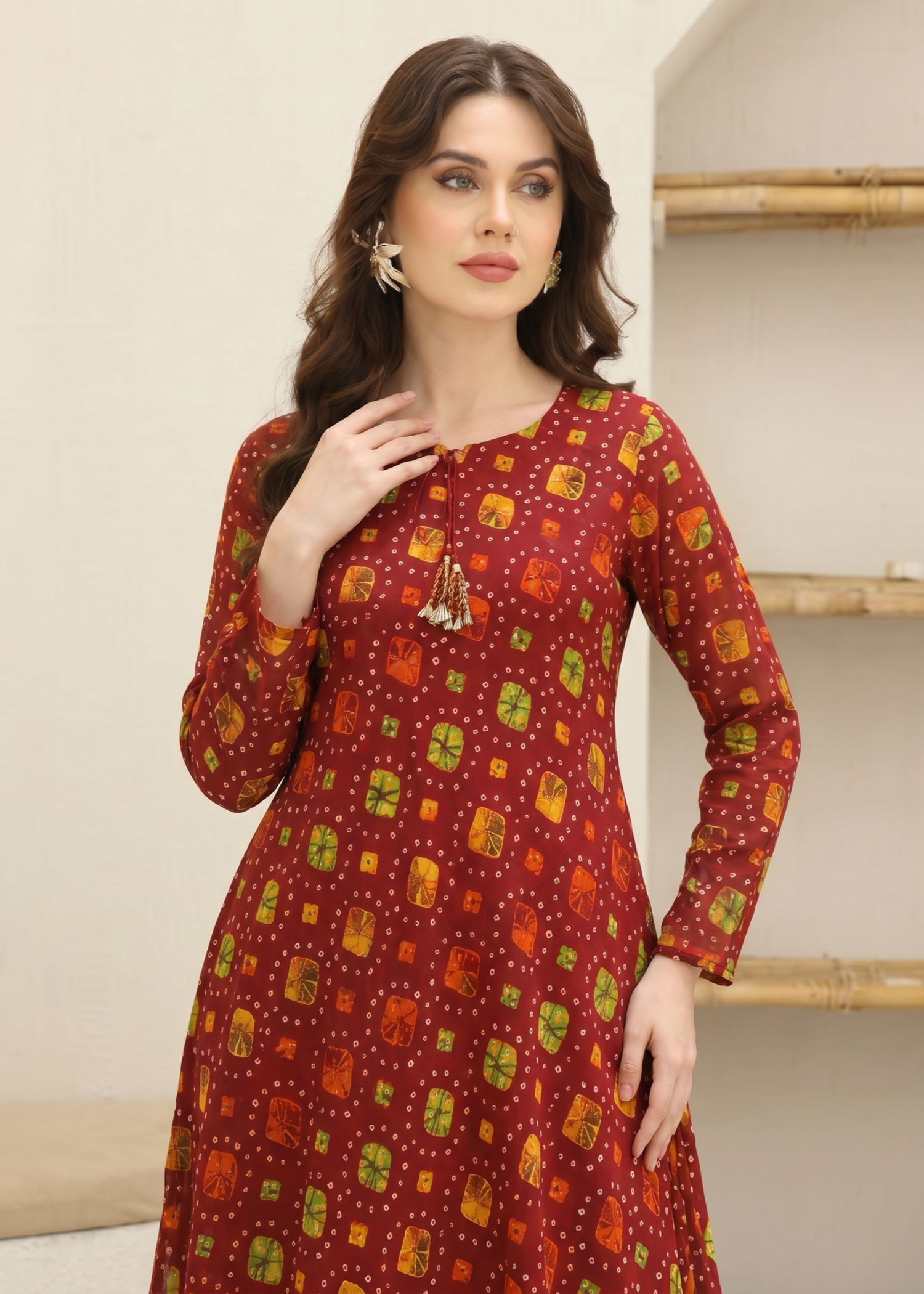 lawn Maxi in Red