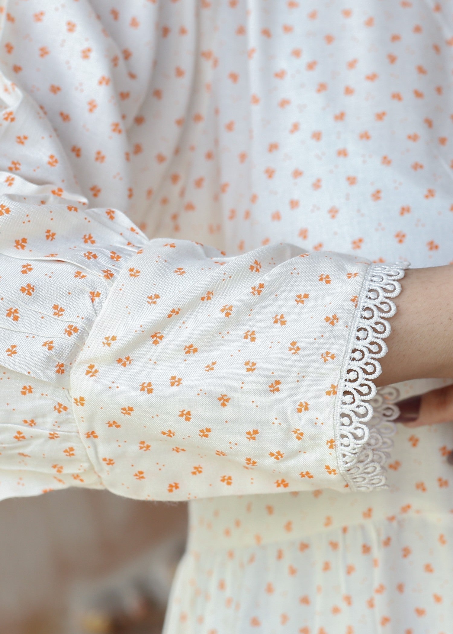 cotton Dress in White smoke