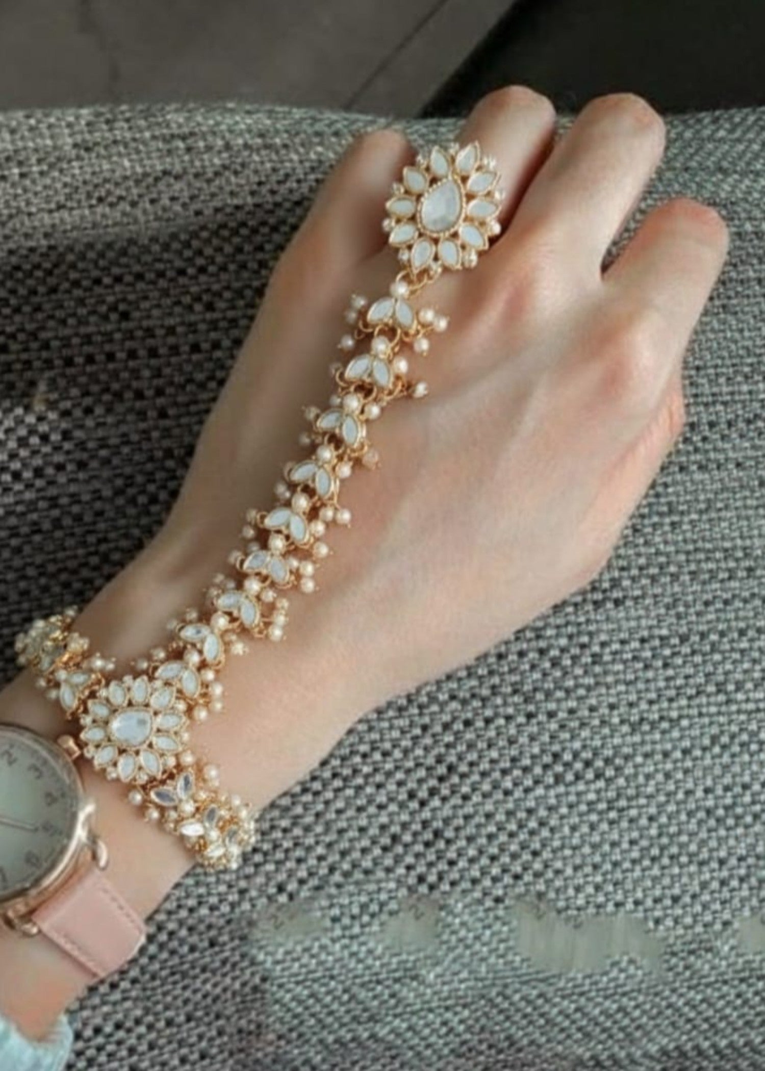 Bracelet in White Color by - Trendy Women Bracelet PEP6962