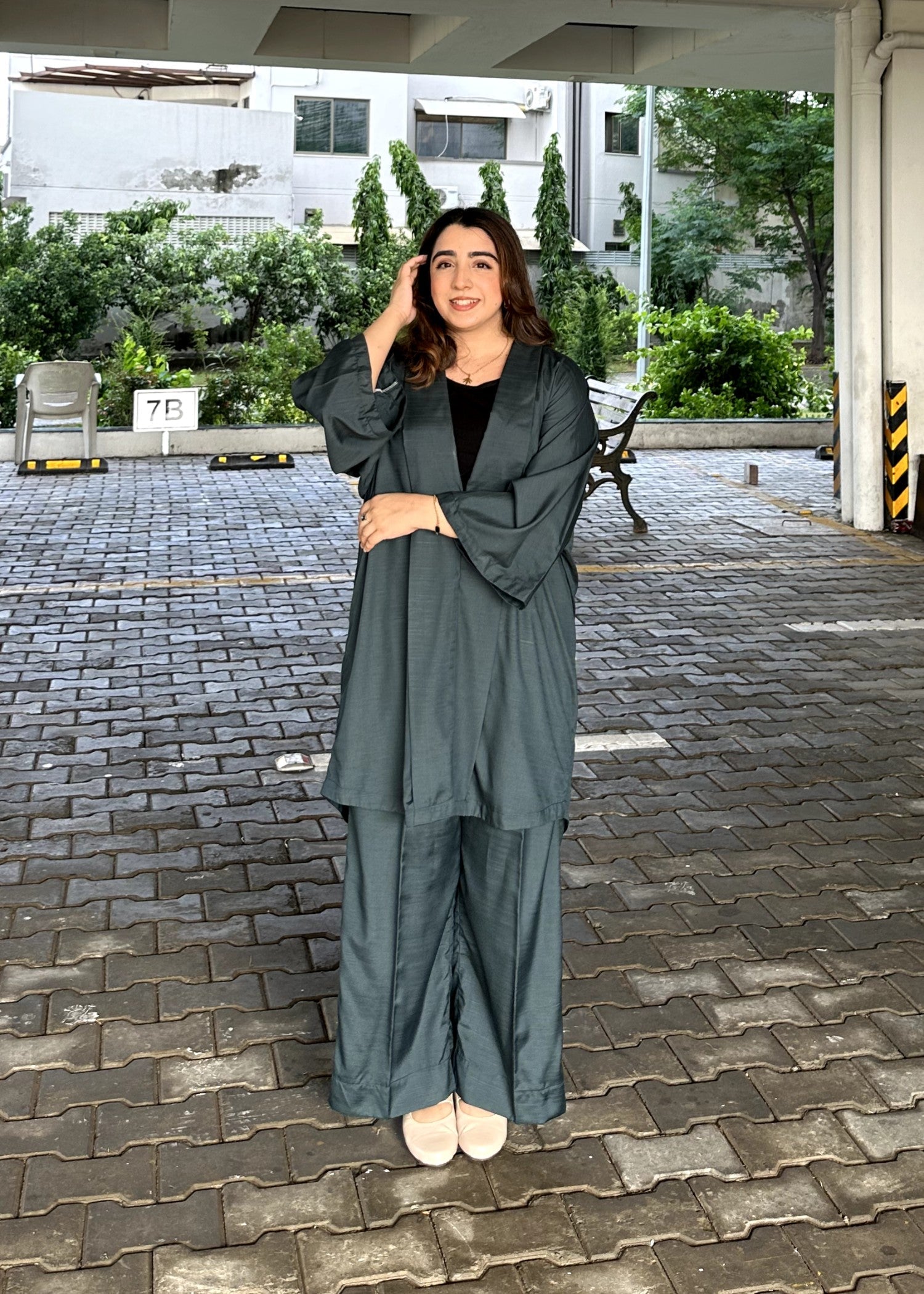 wash & wear Co Ord Sets in Green