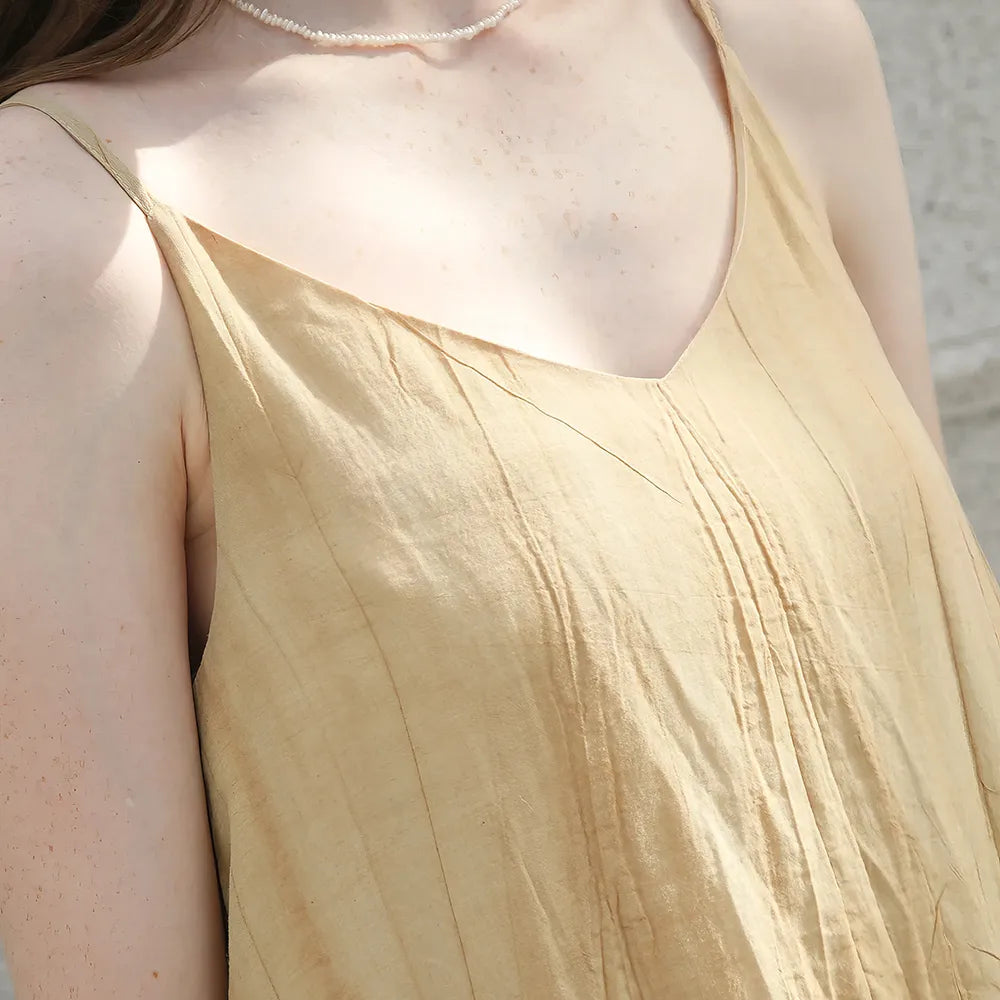 V-Neck Linen Sundress