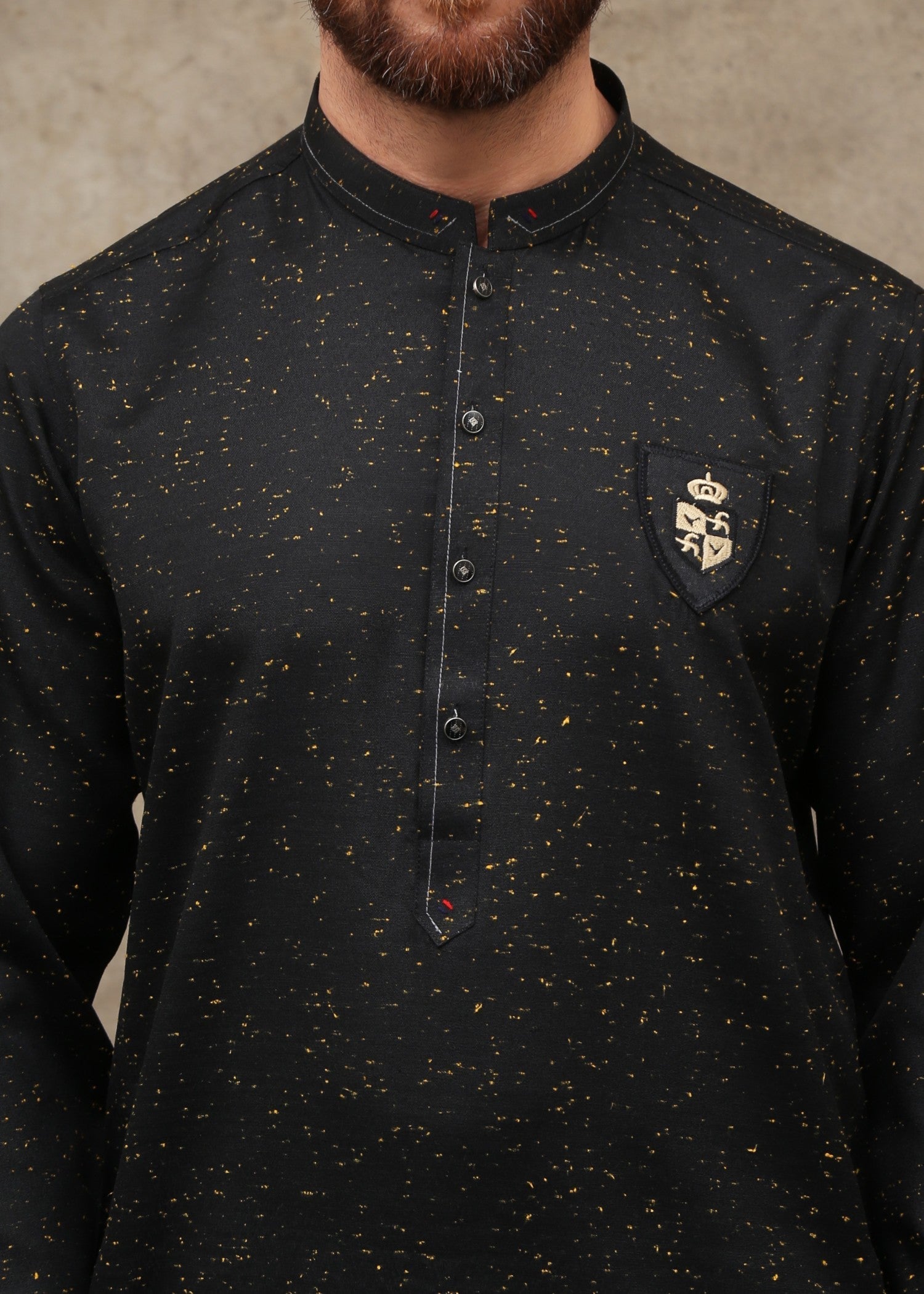cotton Kurta in Black