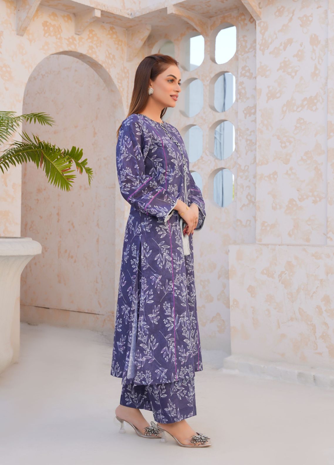 lawn Co Ord Sets in Grape