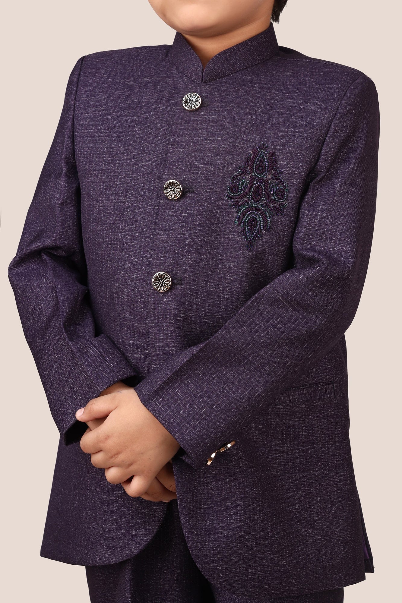 wash & wear Prince Coat in Purple