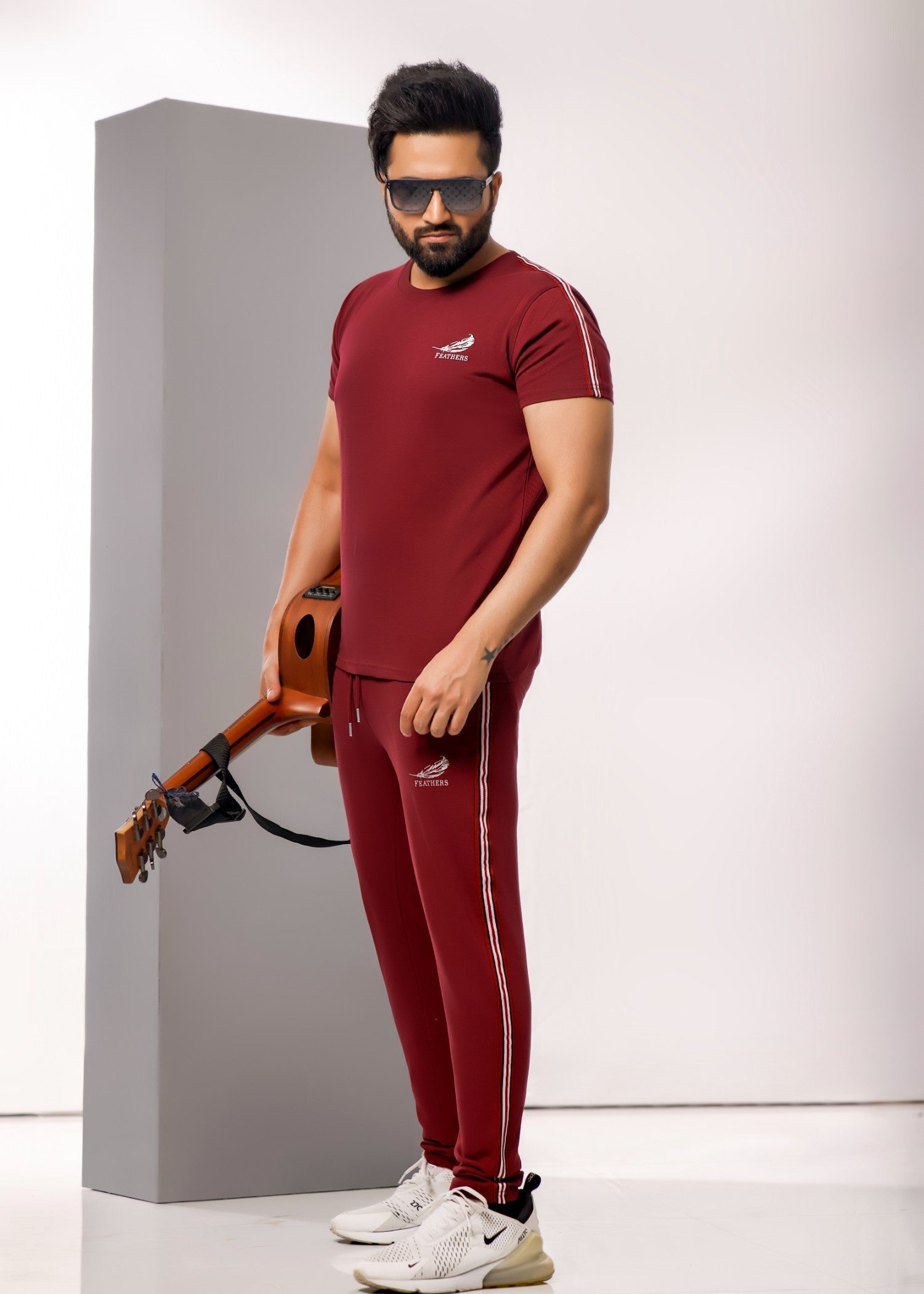 terry Tracksuit in Cherry red