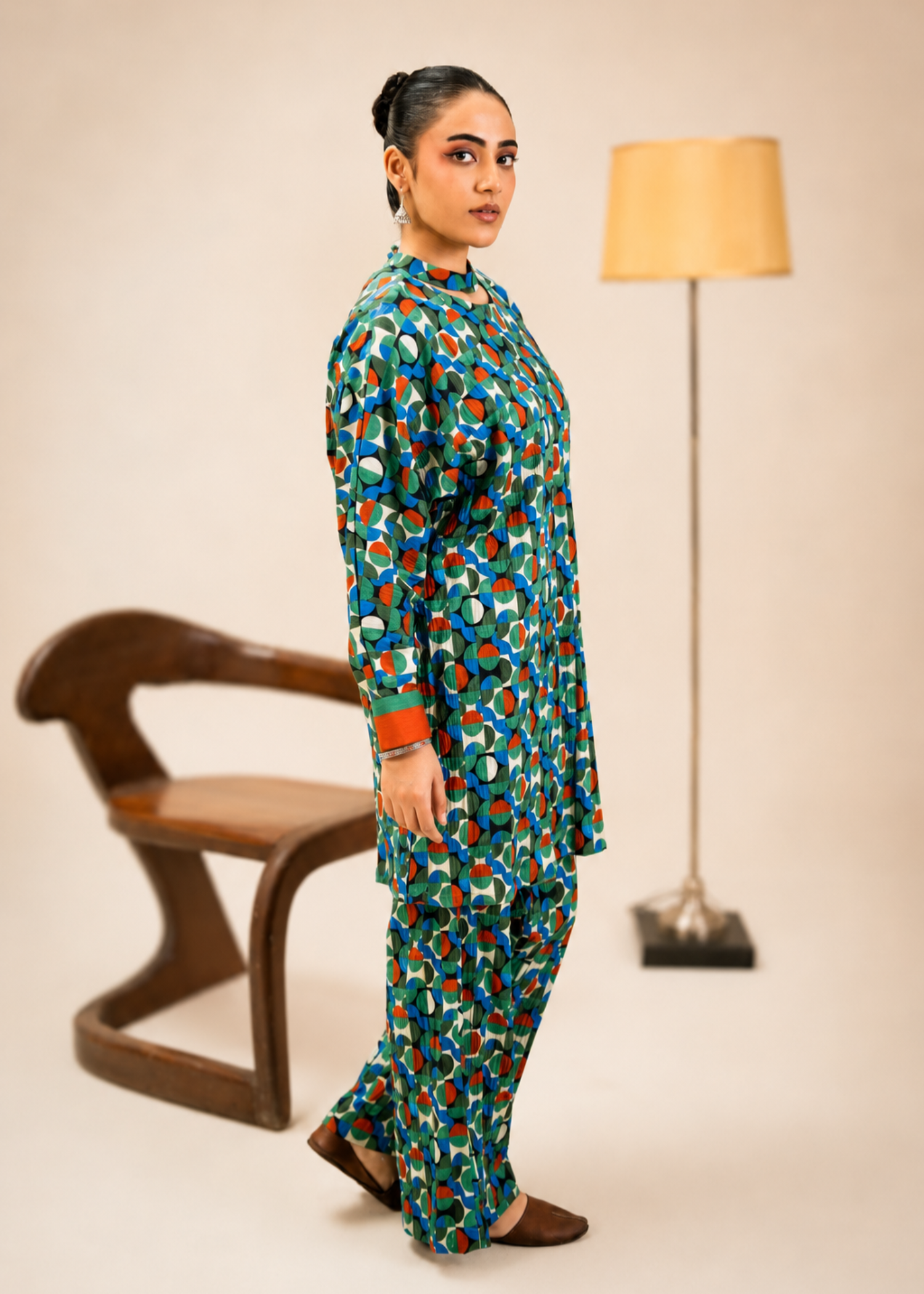 seersucker Co Ord Sets in Blue, red, green