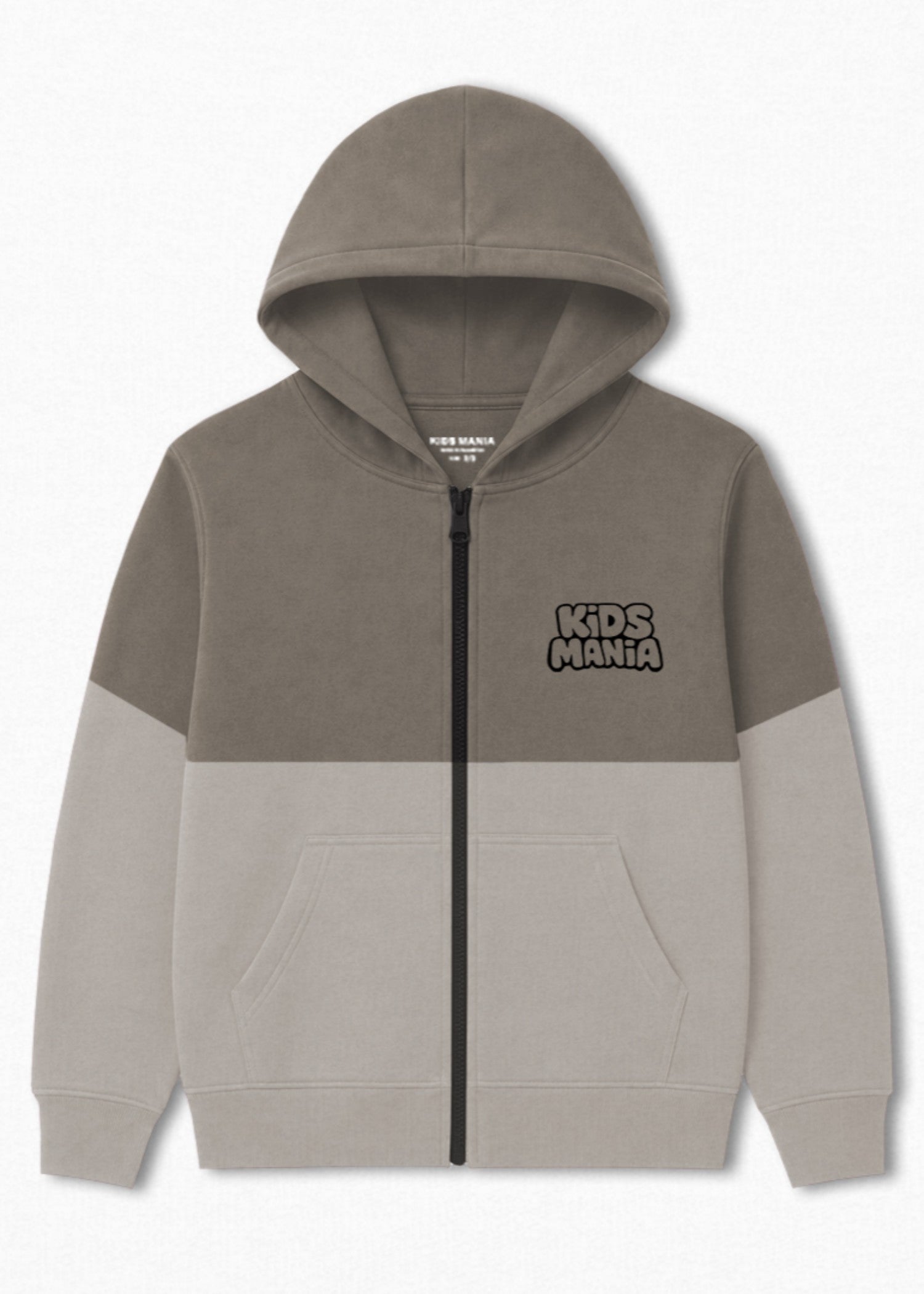 fleece Hoodie in Camel brown, bone