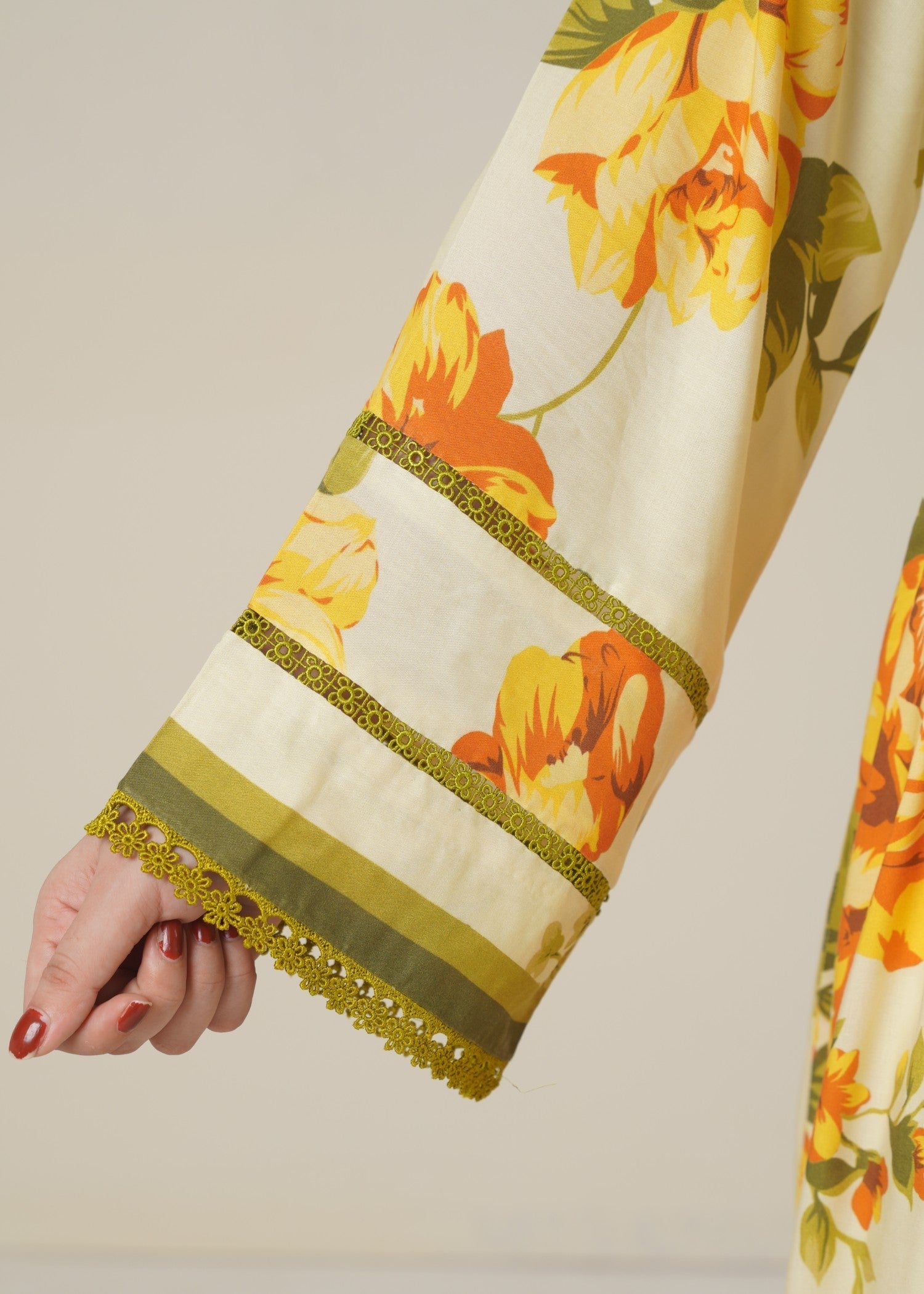 linen Kurta Set in Mellow yellow