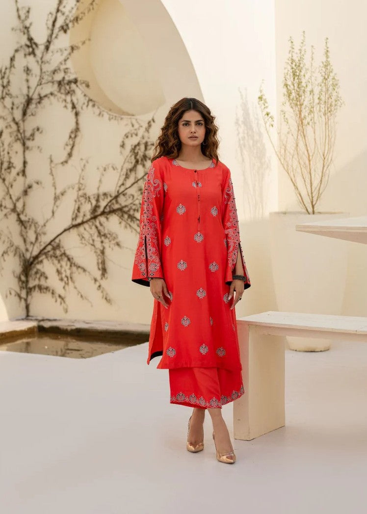 cotail Kurta Set in Orange