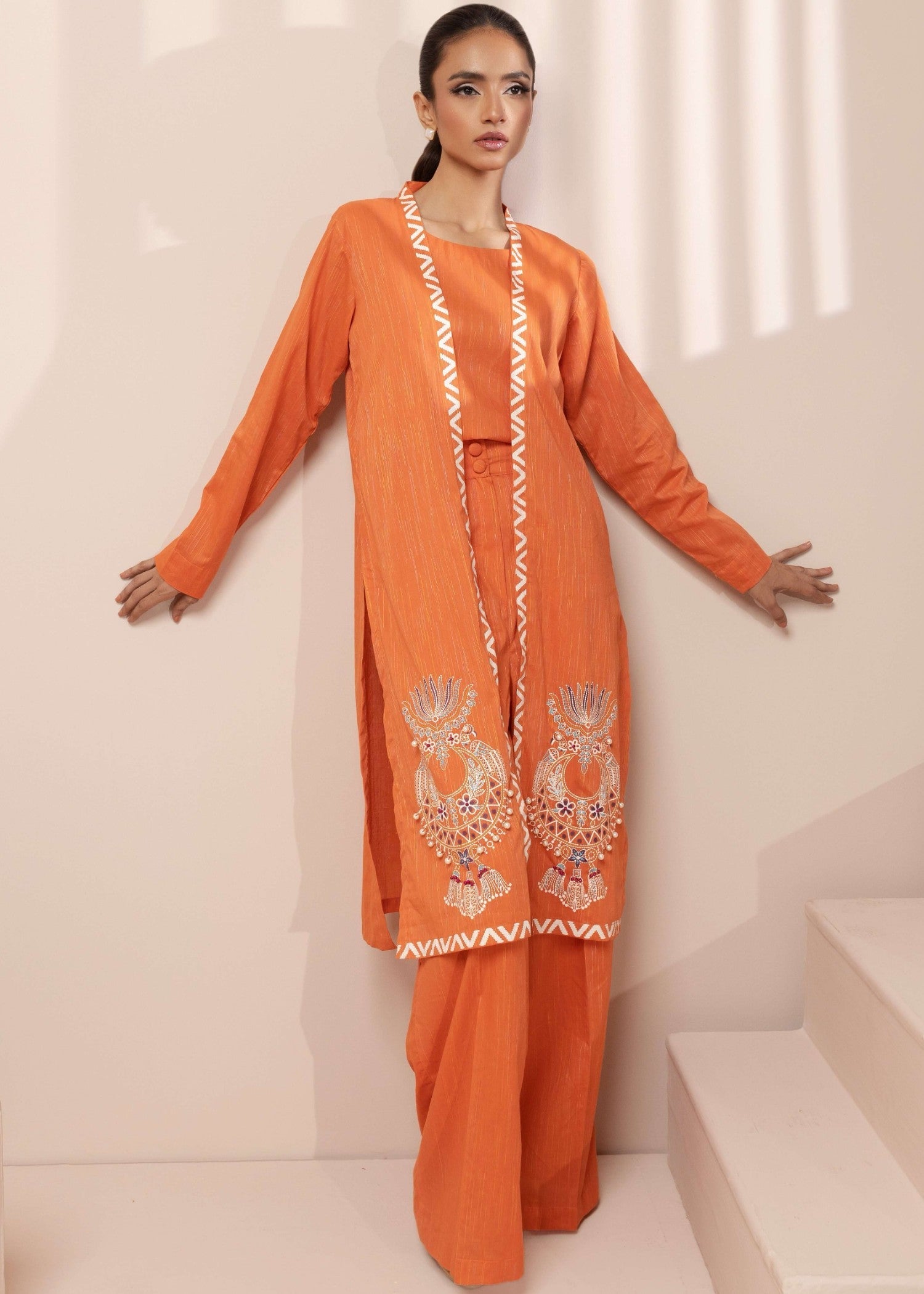 cambric Gown in Orange
