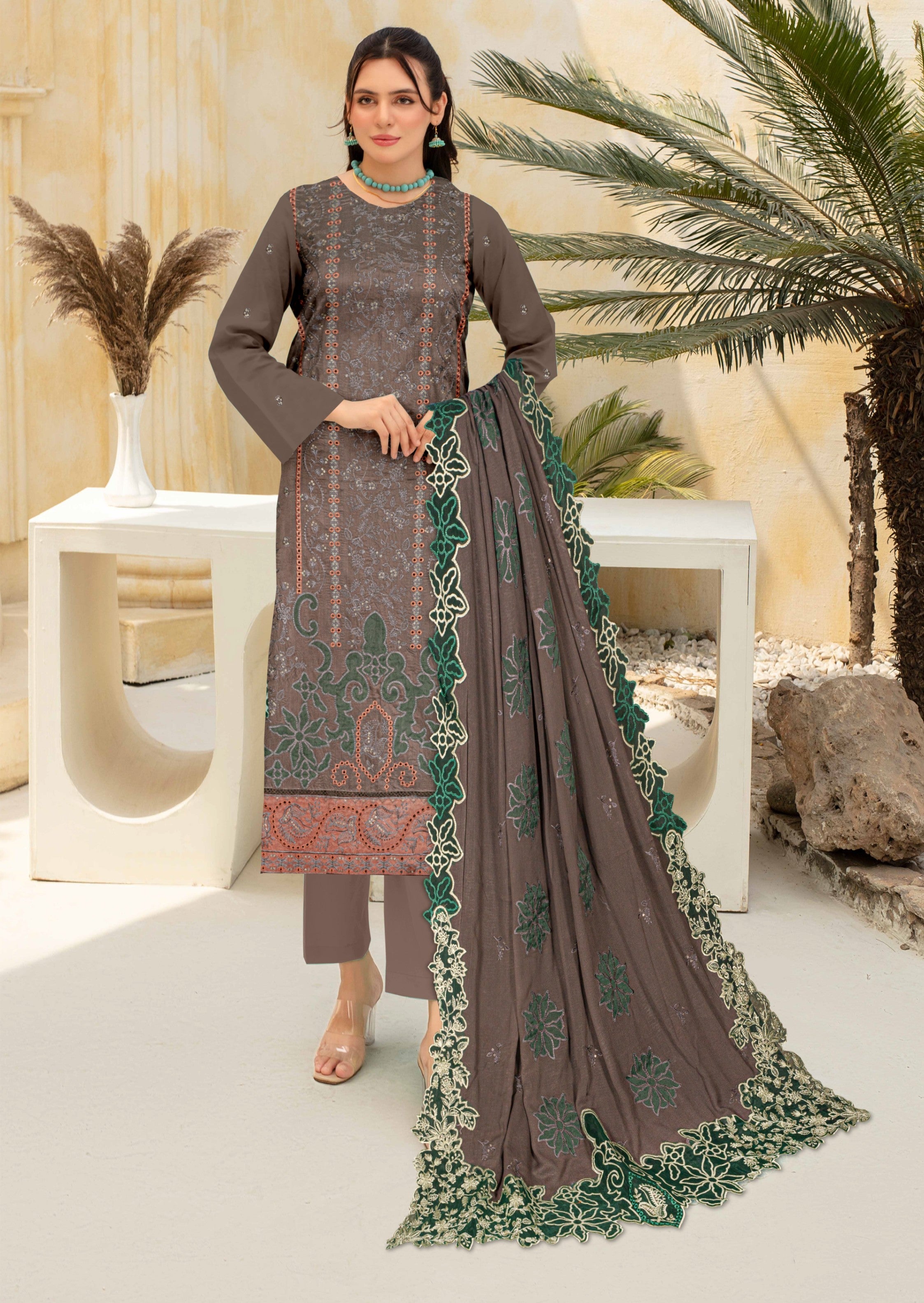 viscose Unstitched in Grey