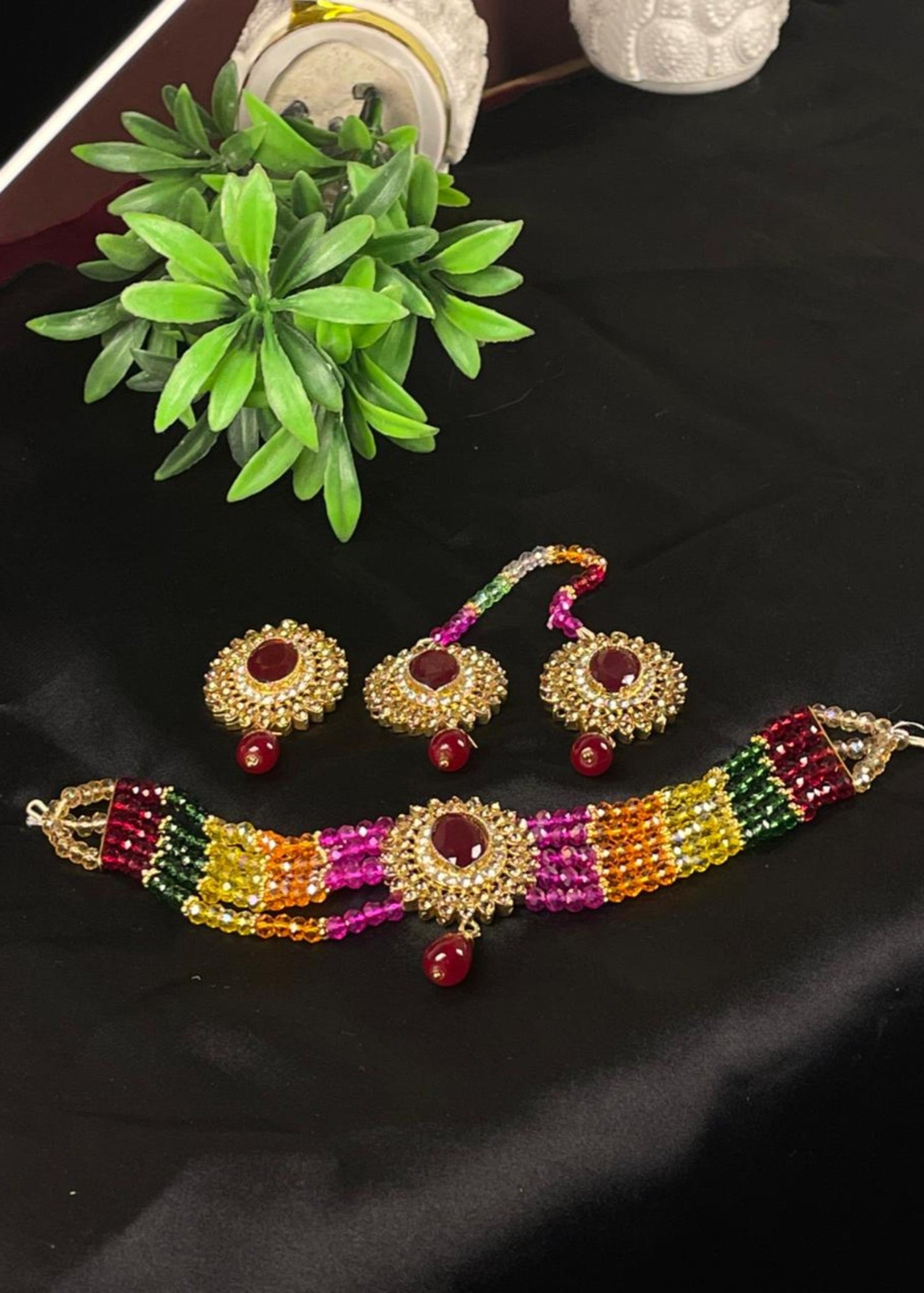 Choker in Multi Color by - Trendy Women Choker FKT3223