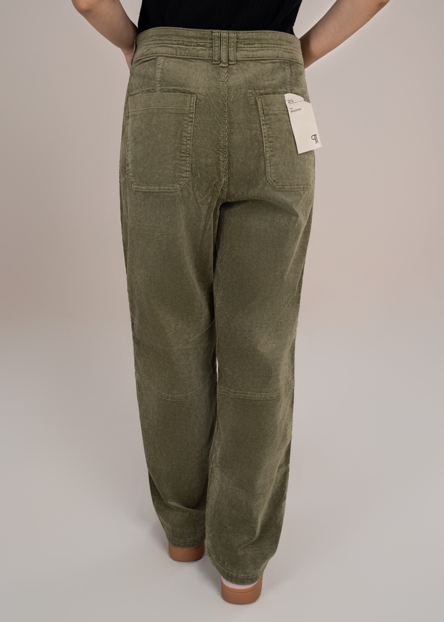 corduroy Pants in Olive green