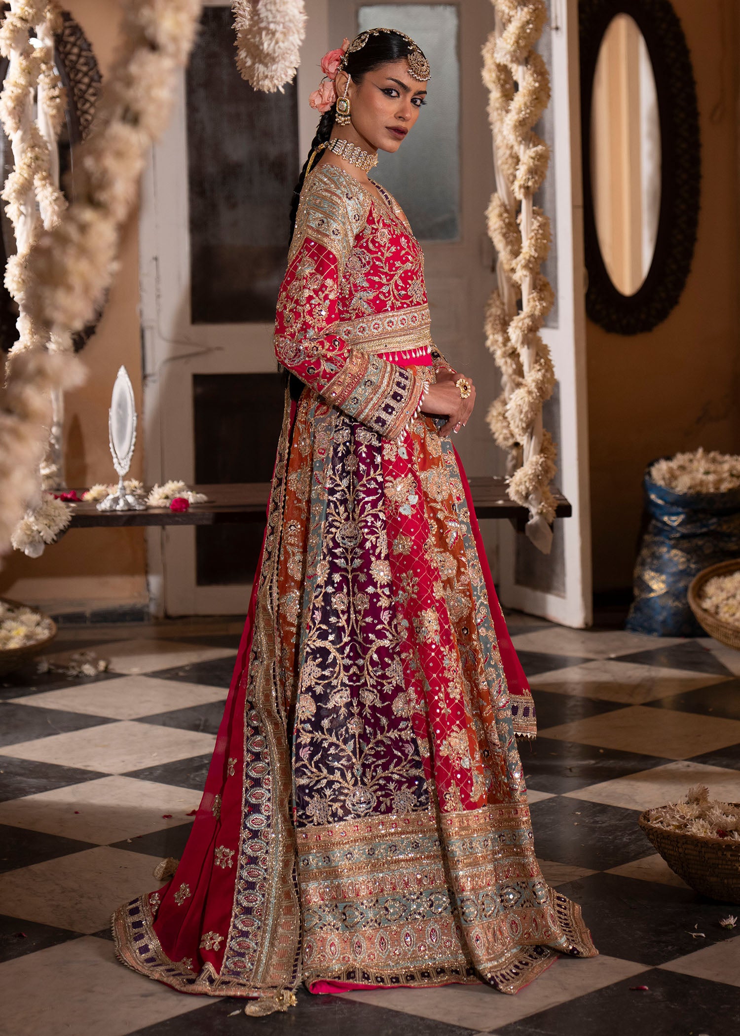 charmuse/shamooz Lehenga in Multi