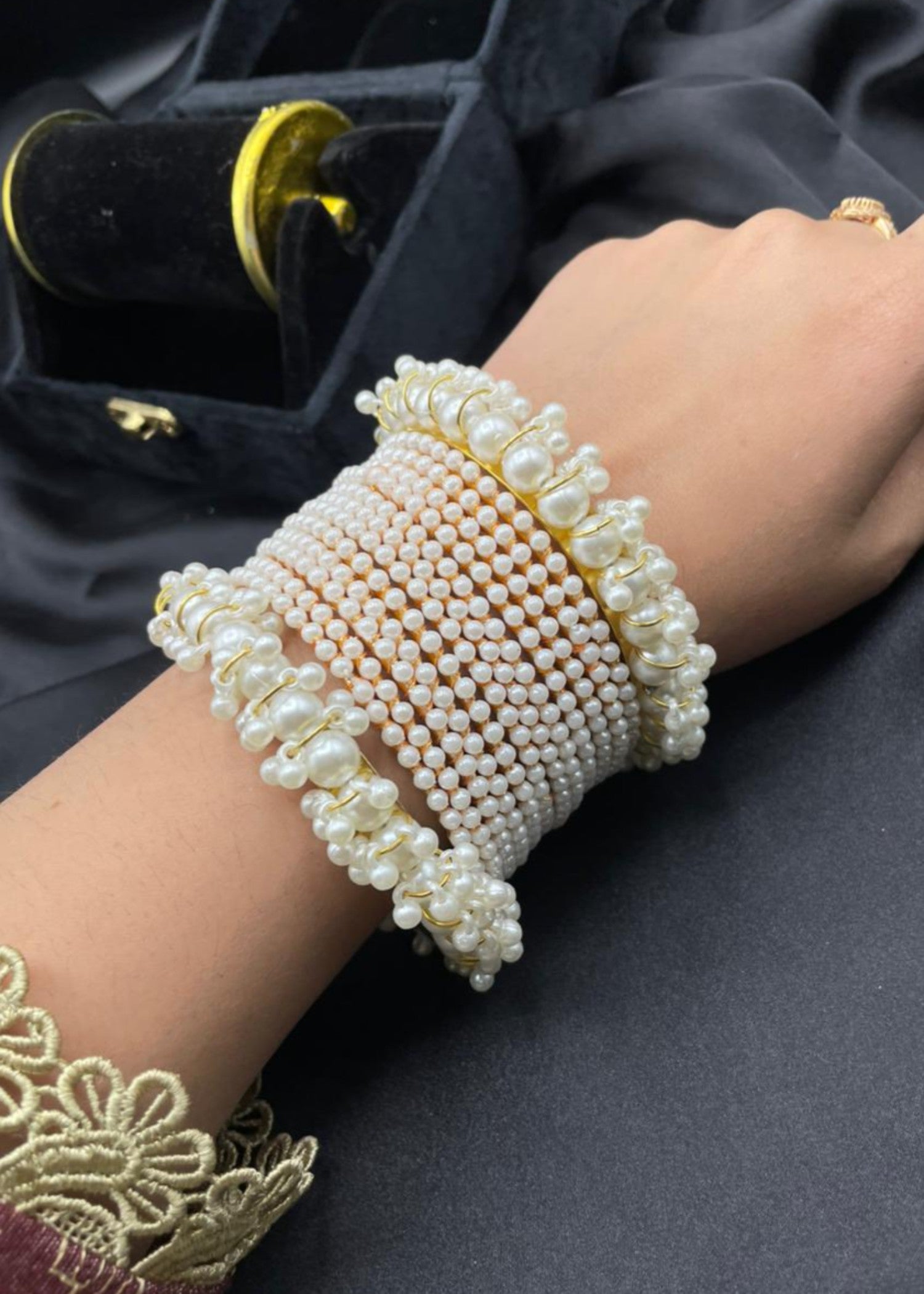 Bangles in White Color by - Trendy Women Bangles WCO3289