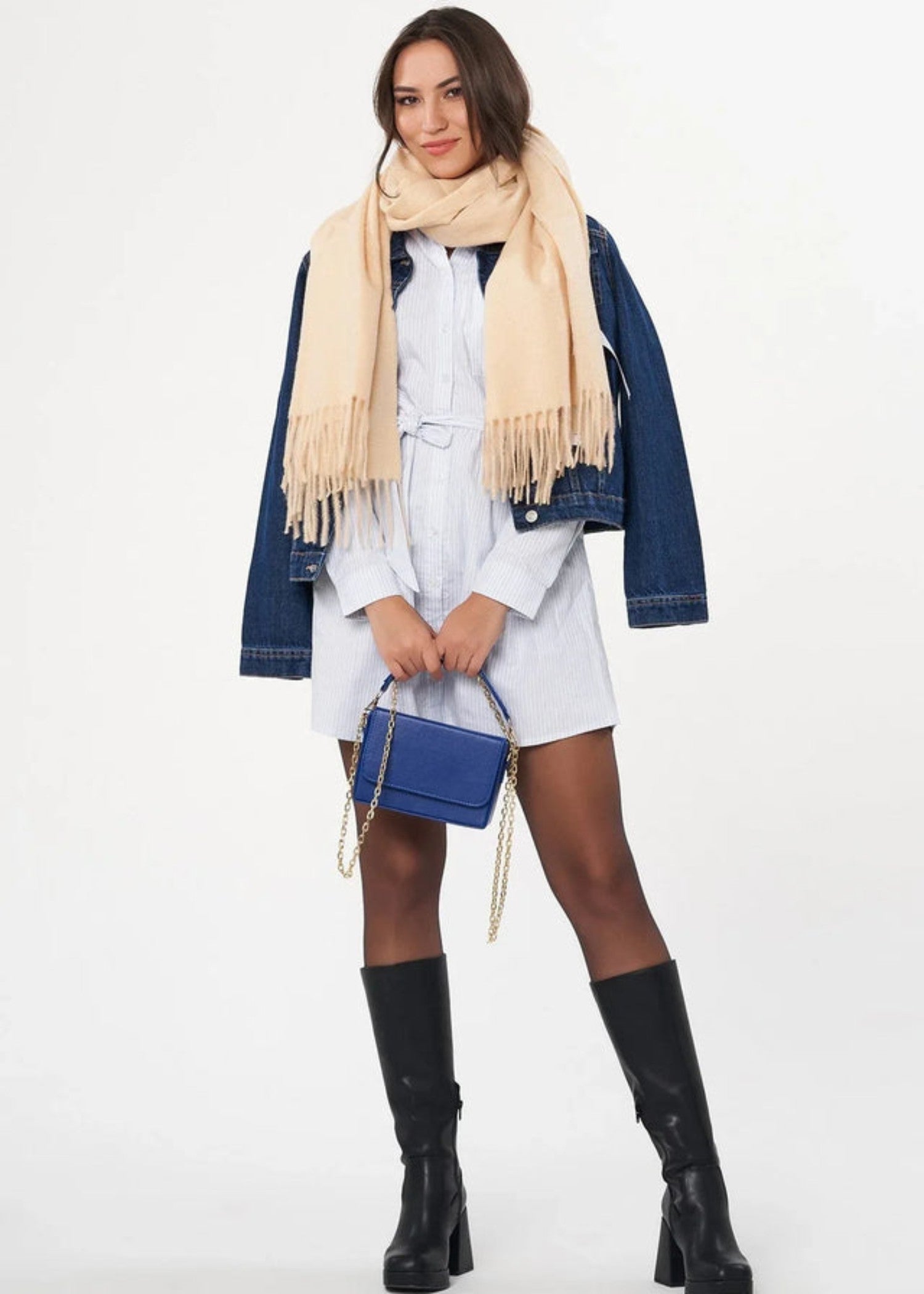 cotton Dress in Light blue