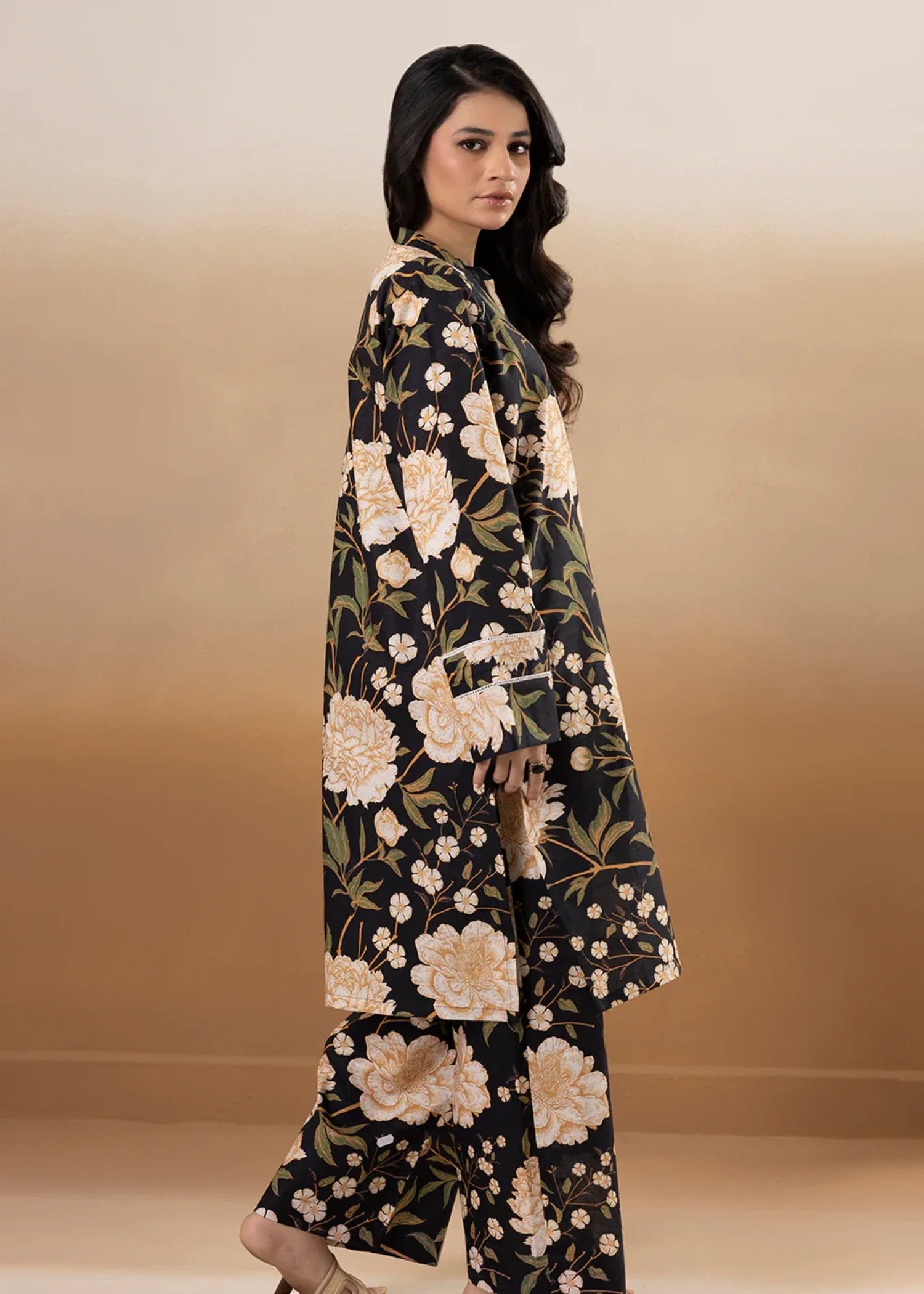 khaddar Co Ord Sets in Black