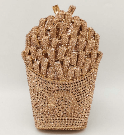FrenchFrench fries diamond wisp empty metal bag
