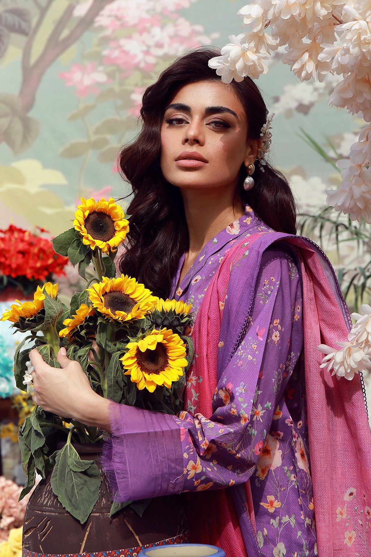 Mirha Lawn – Lavender Whisper