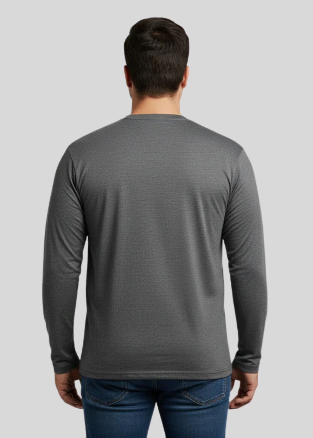 cotton jersey T Shirt in Charcoal