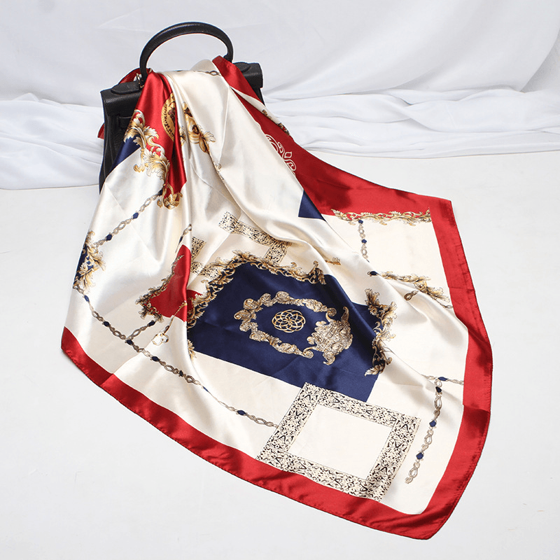 Autumn New Imitation Silk Scarf