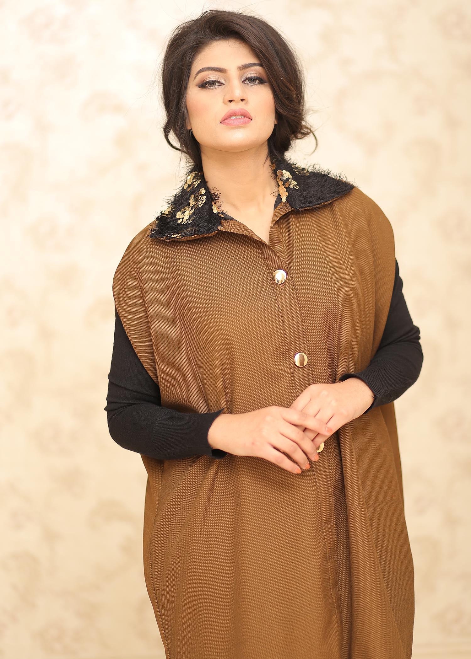 corduroy Tunic in Brown