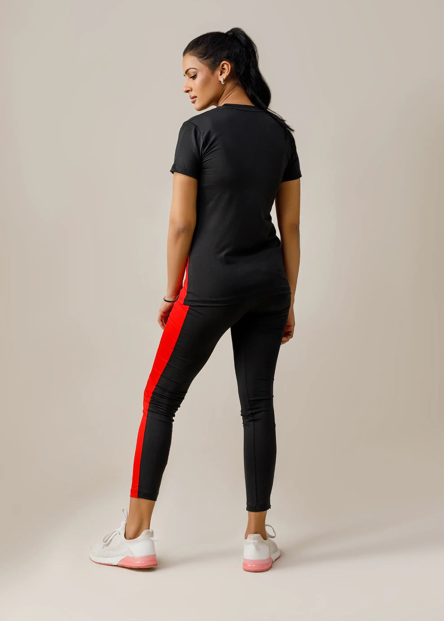 viscose jersey Tracksuit in Black, red