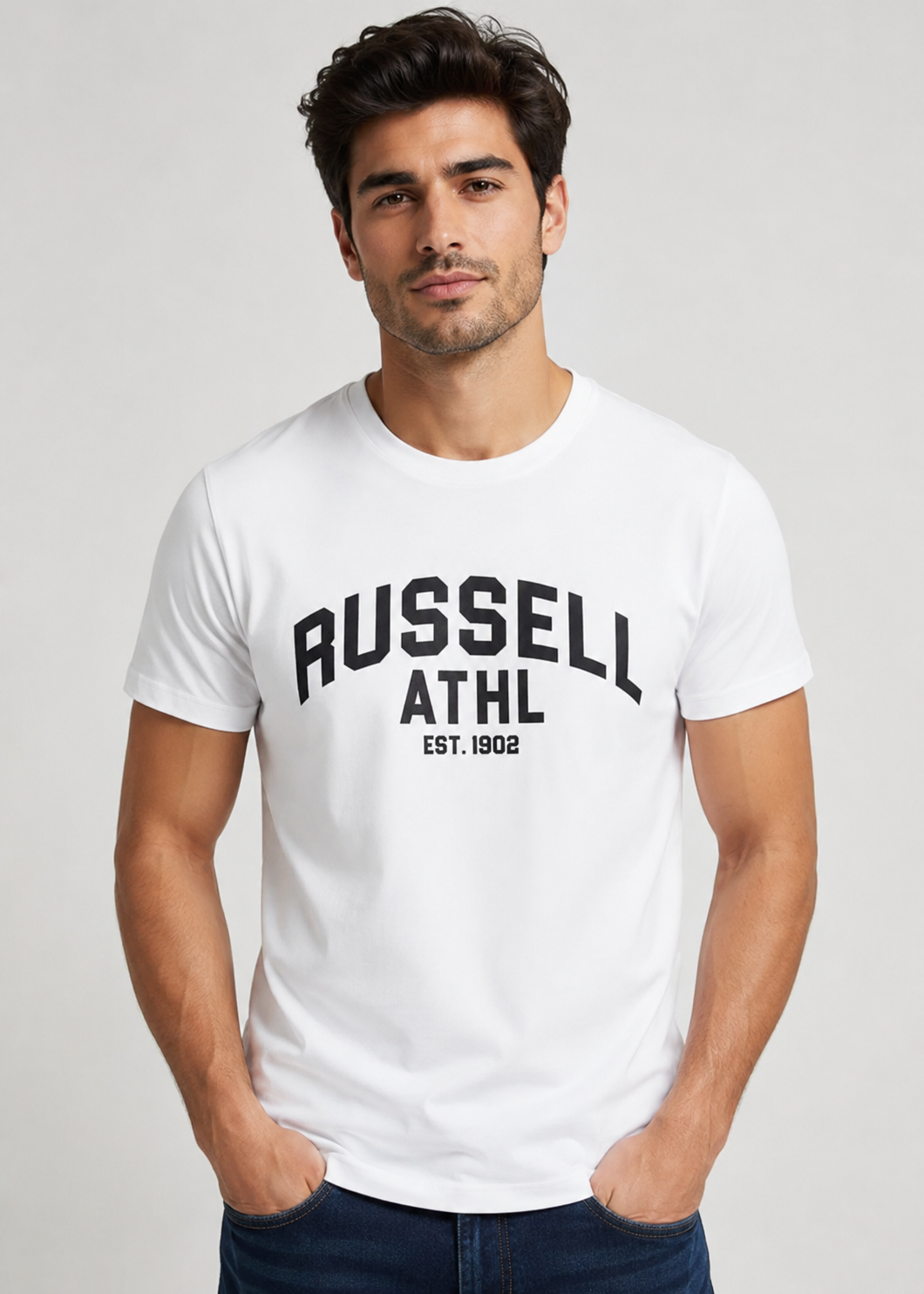 cotton T Shirt in White by Imagination Apparel