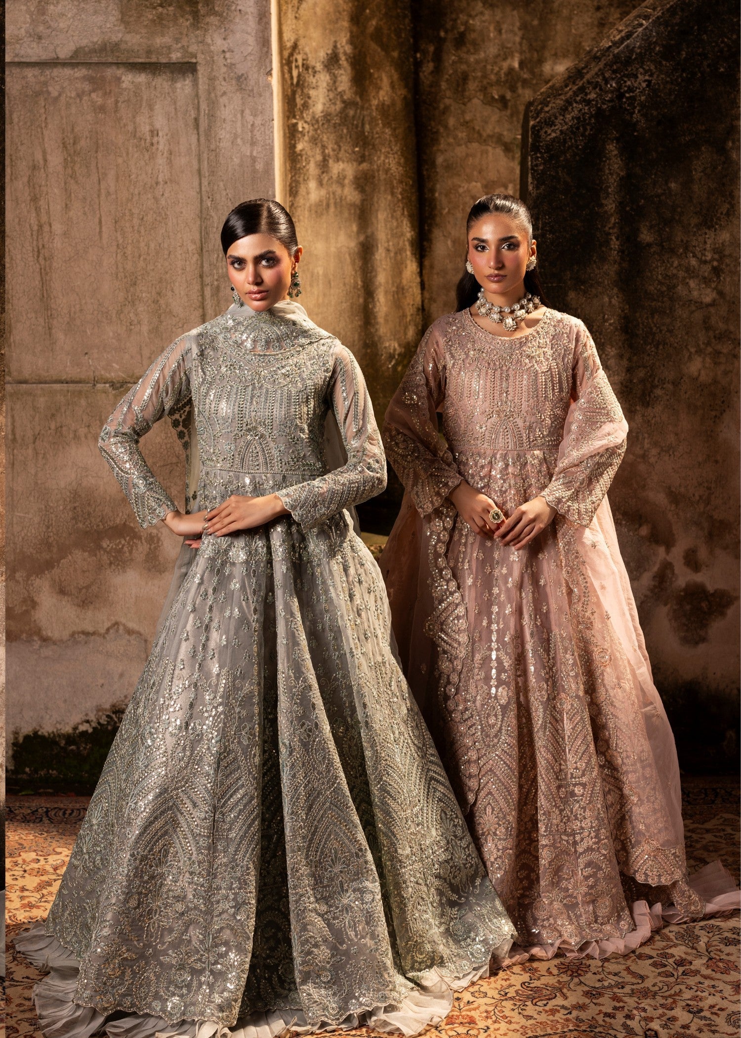 organza Maxi in Tea rose pink