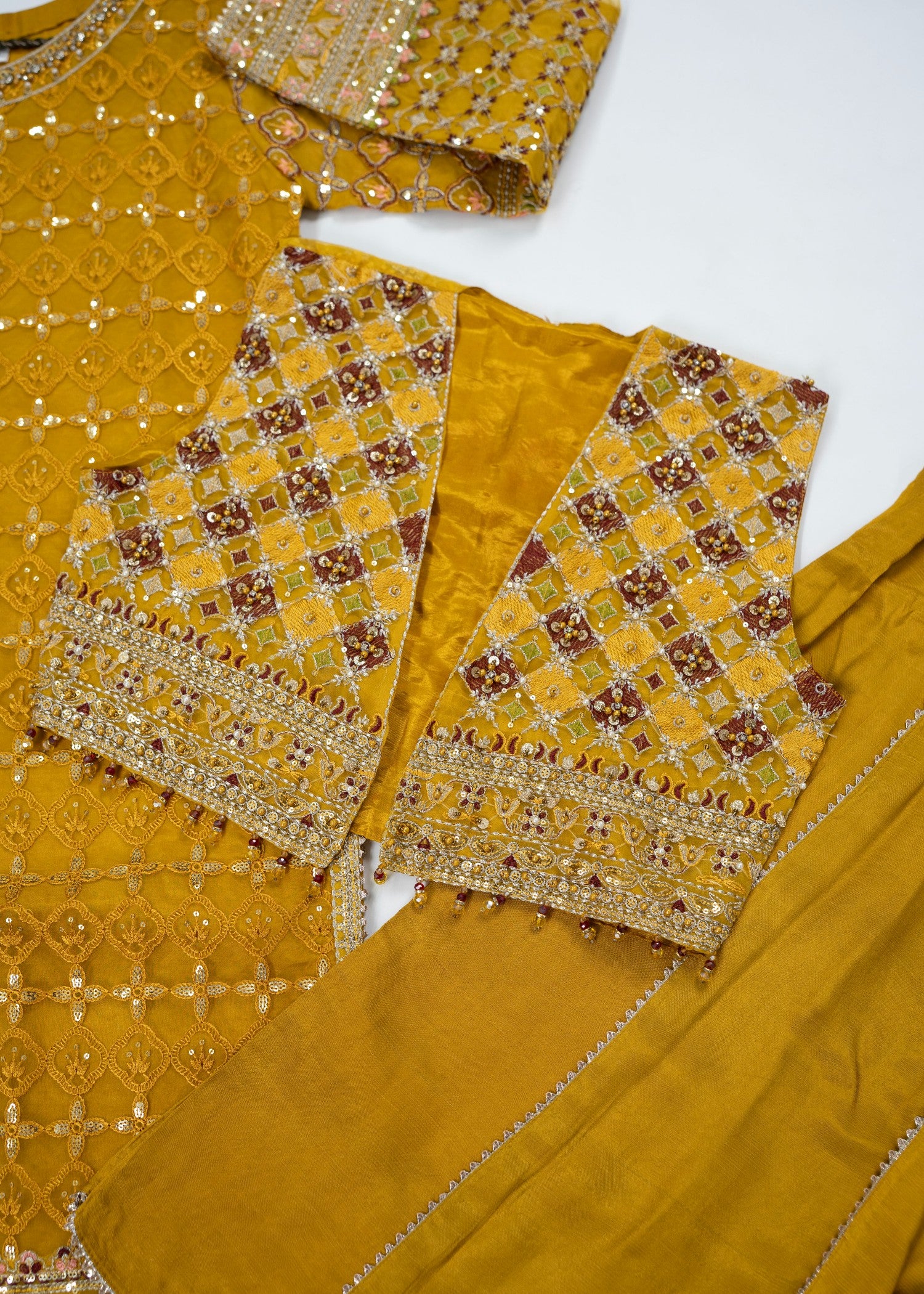 organza Jacket in Mustard