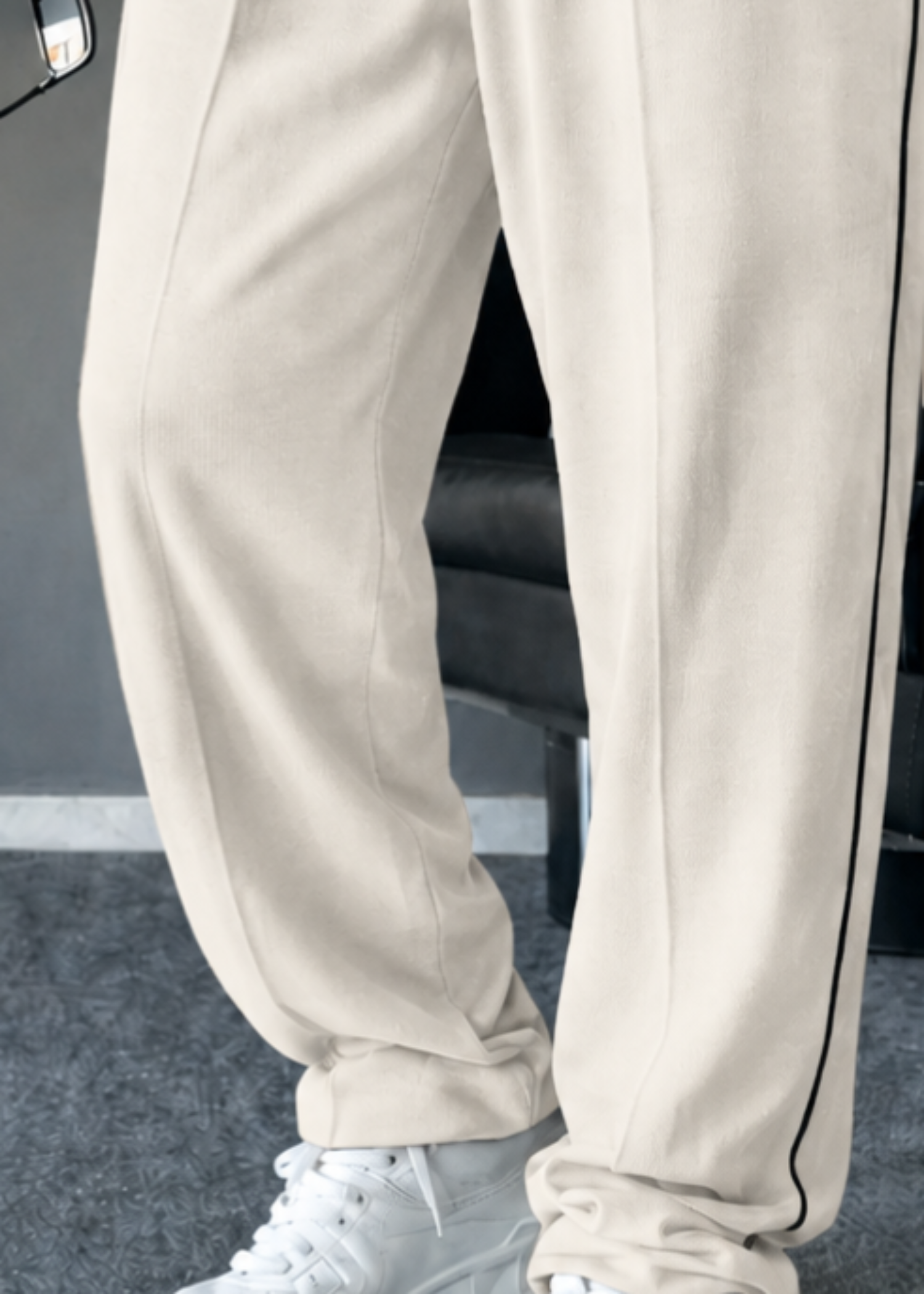terry Trousers in Off-white