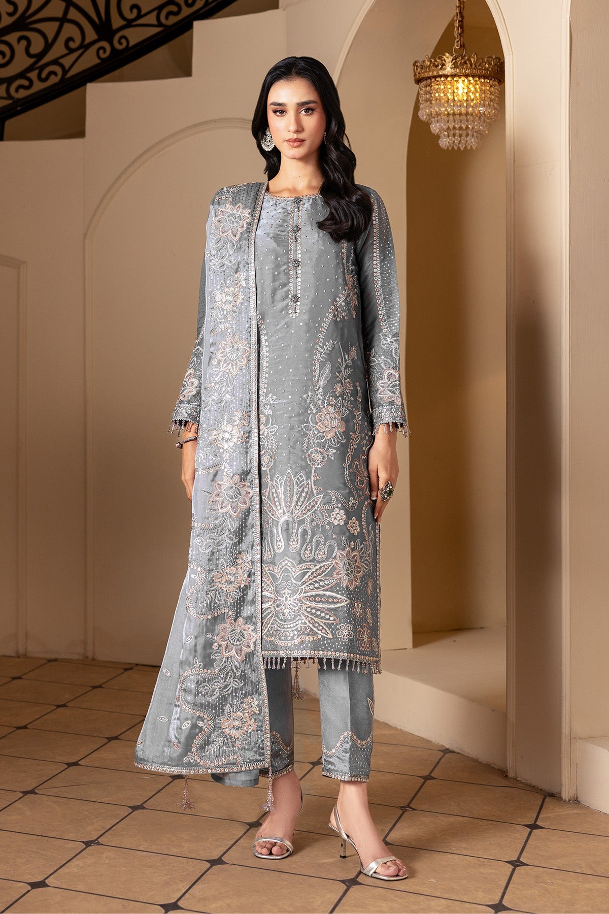 Aaina Sheesha Silk Formals – AF-SS-2239-Kundan