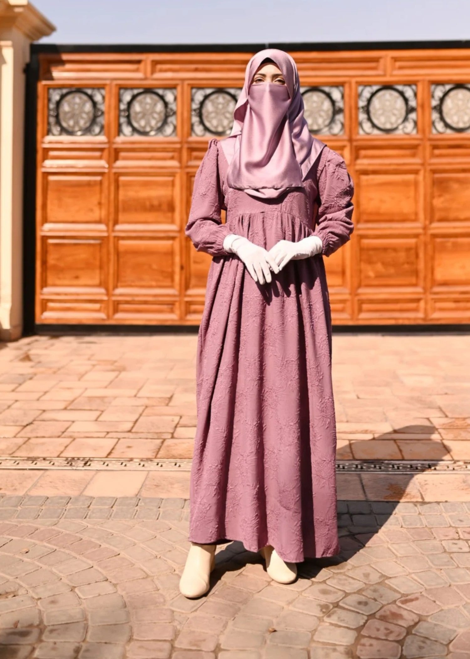 crepe Maxi in Pink