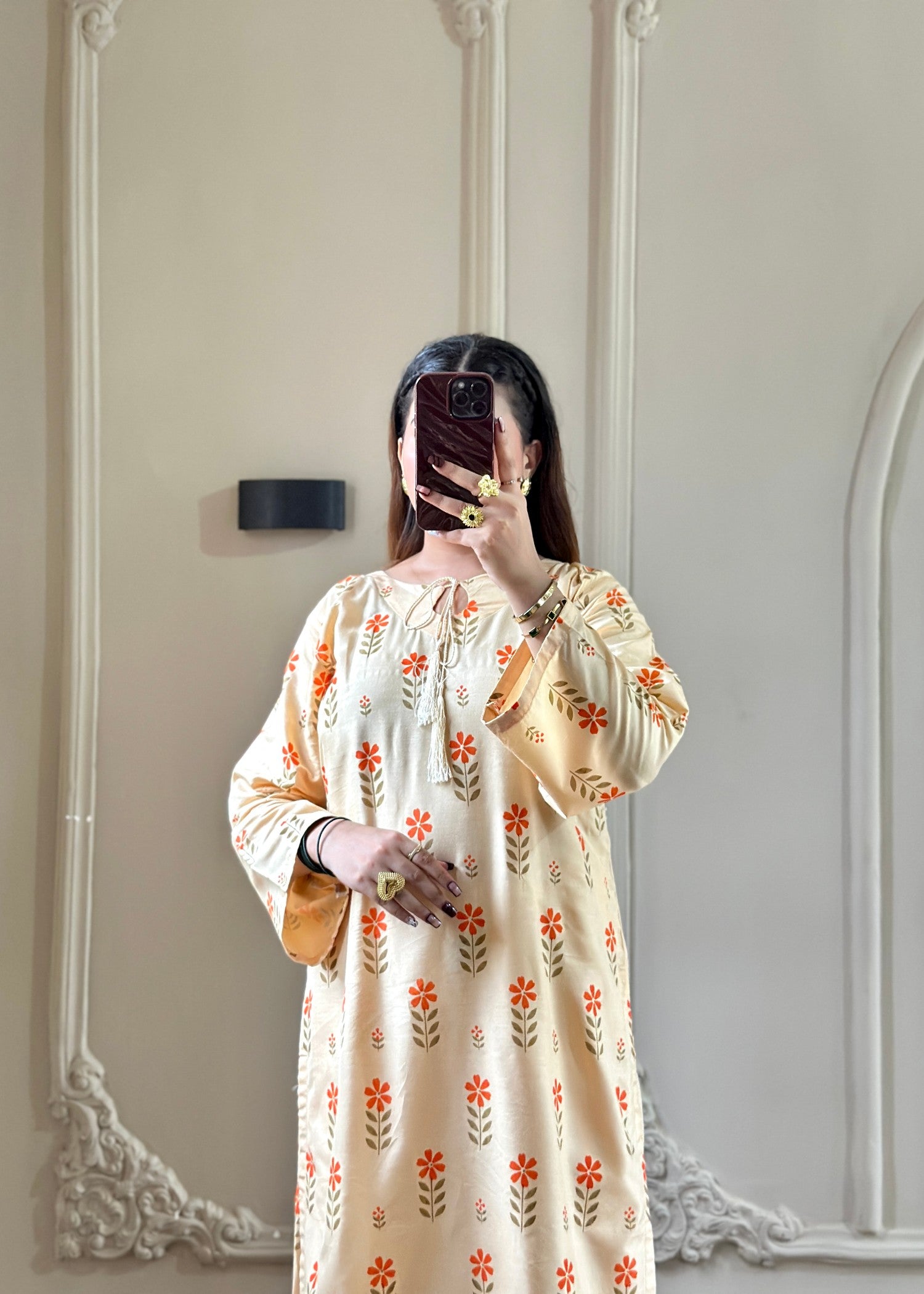 arabic lawn Co Ord Sets in Cream