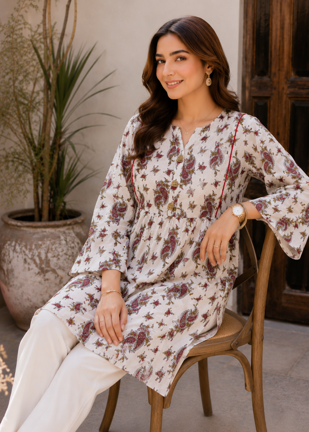 lawn Tunic in White