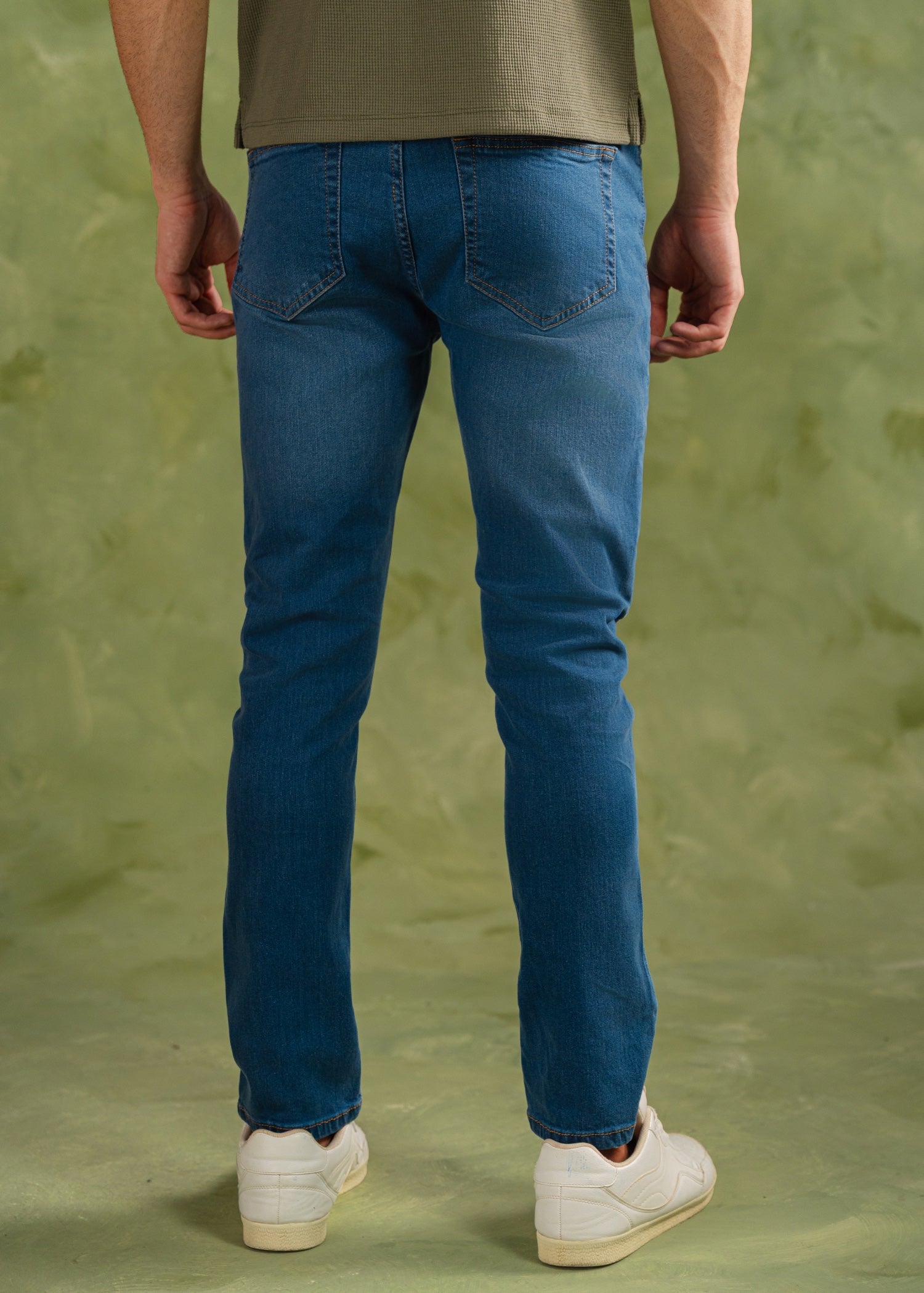 chiffon Jeans in Cobalt blue