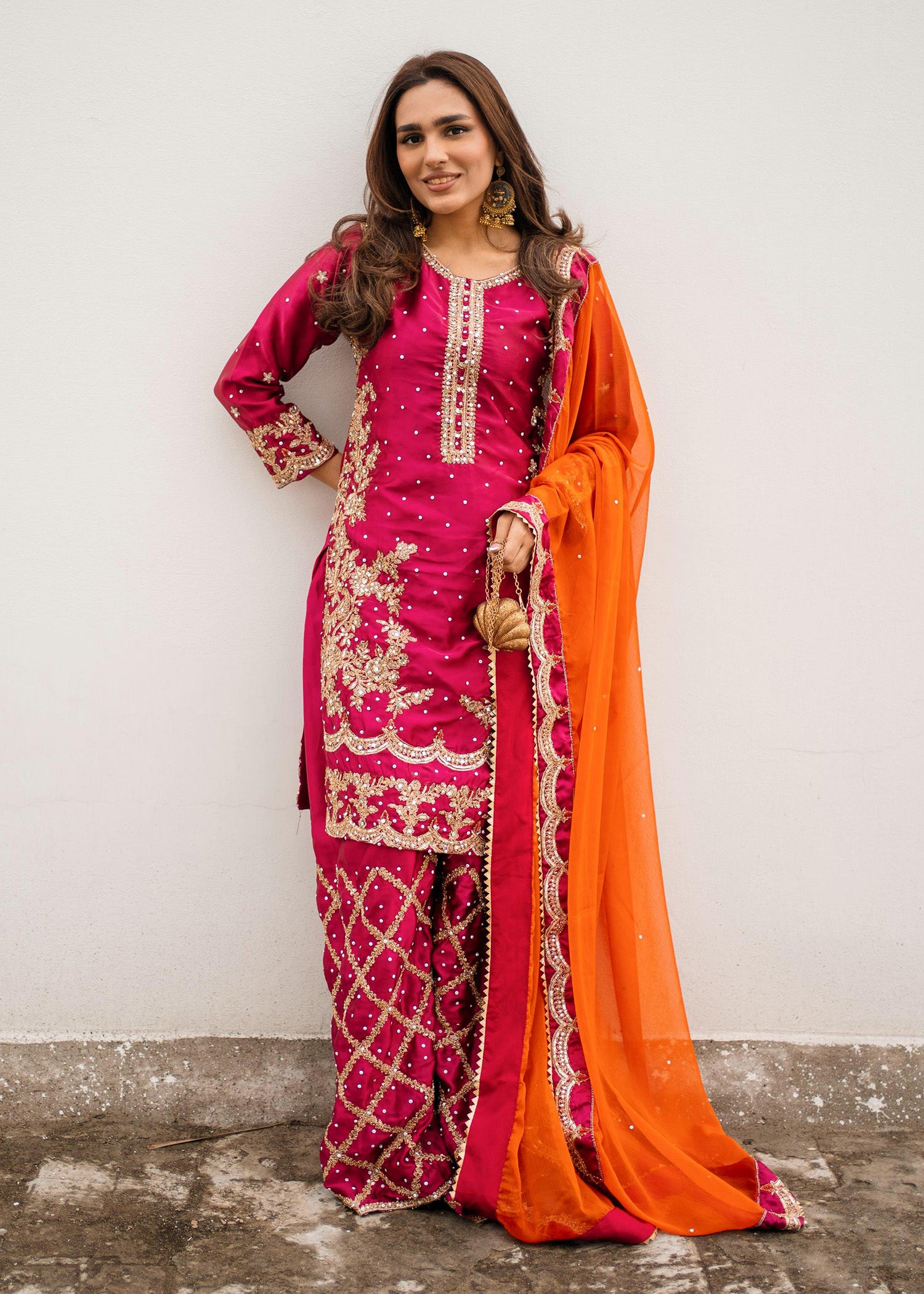 charmuse/shamooz Kurta Set in Burgundy