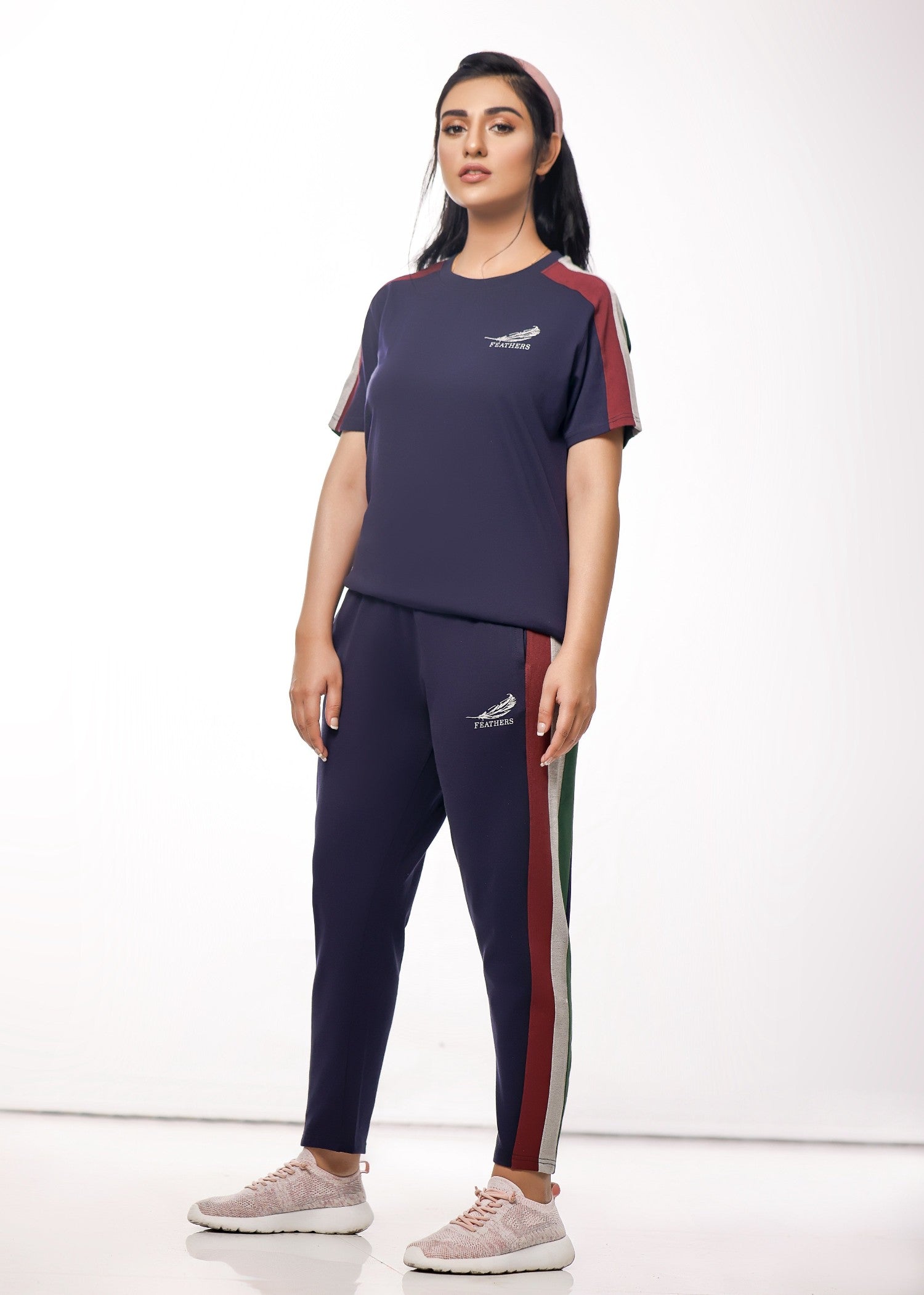 single jersey knit Tracksuit in Blue