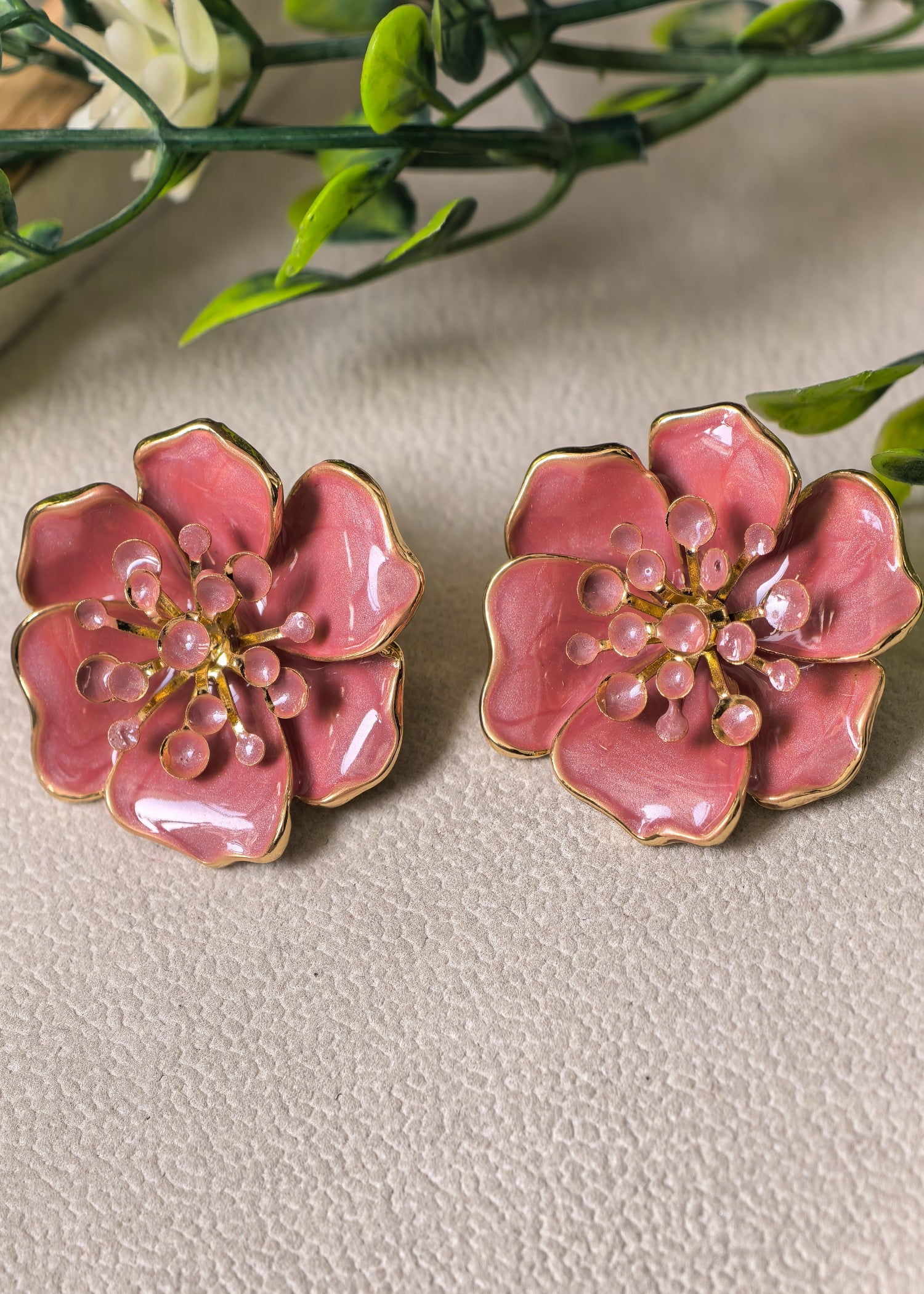 Studs in Pastel pink Color by - Trendy Women Studs LMV4524