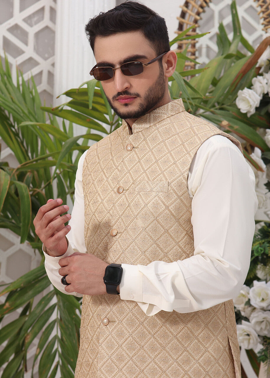 masuri Waistcoat in Beige