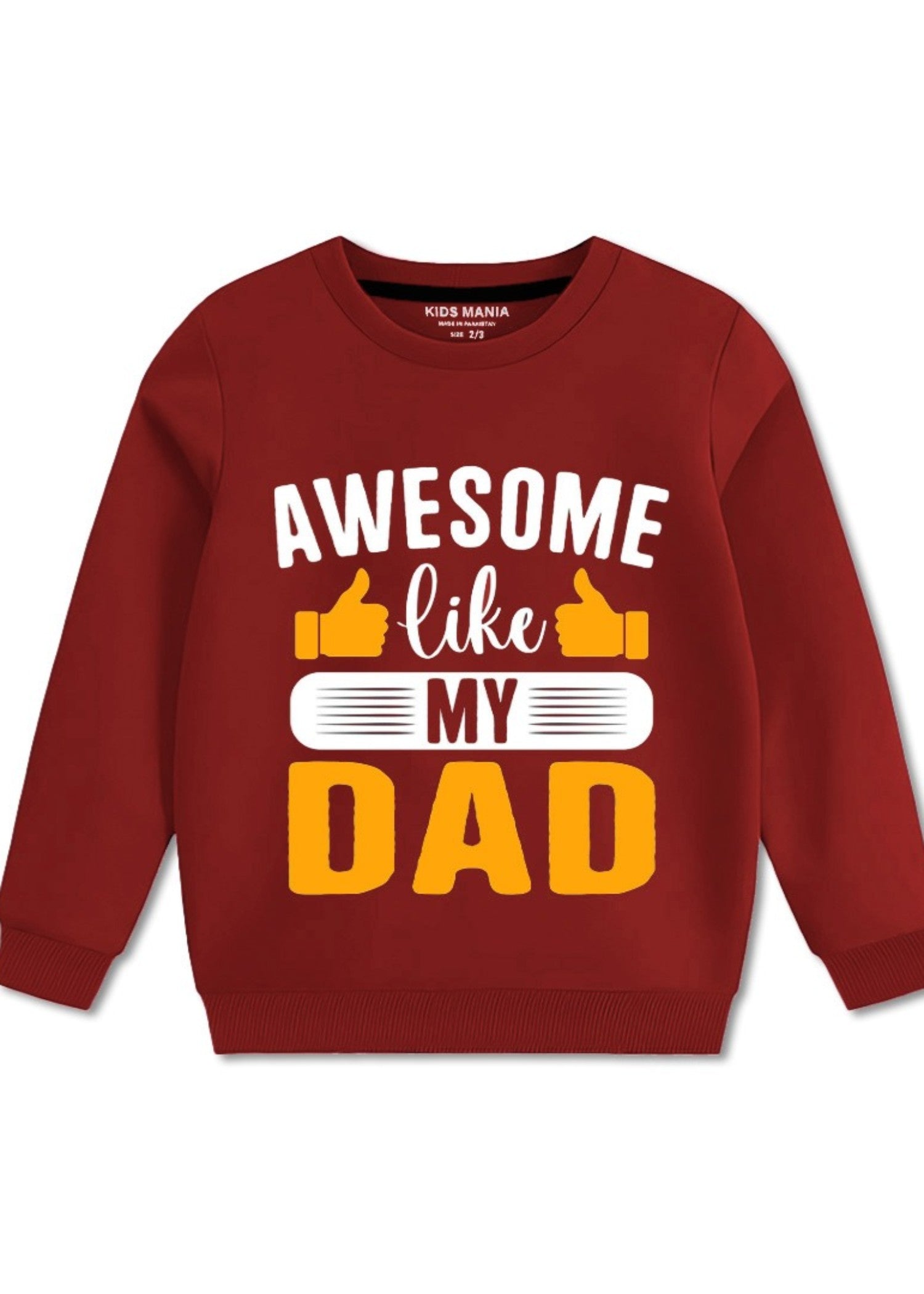 fleece Sweatshirt in Red