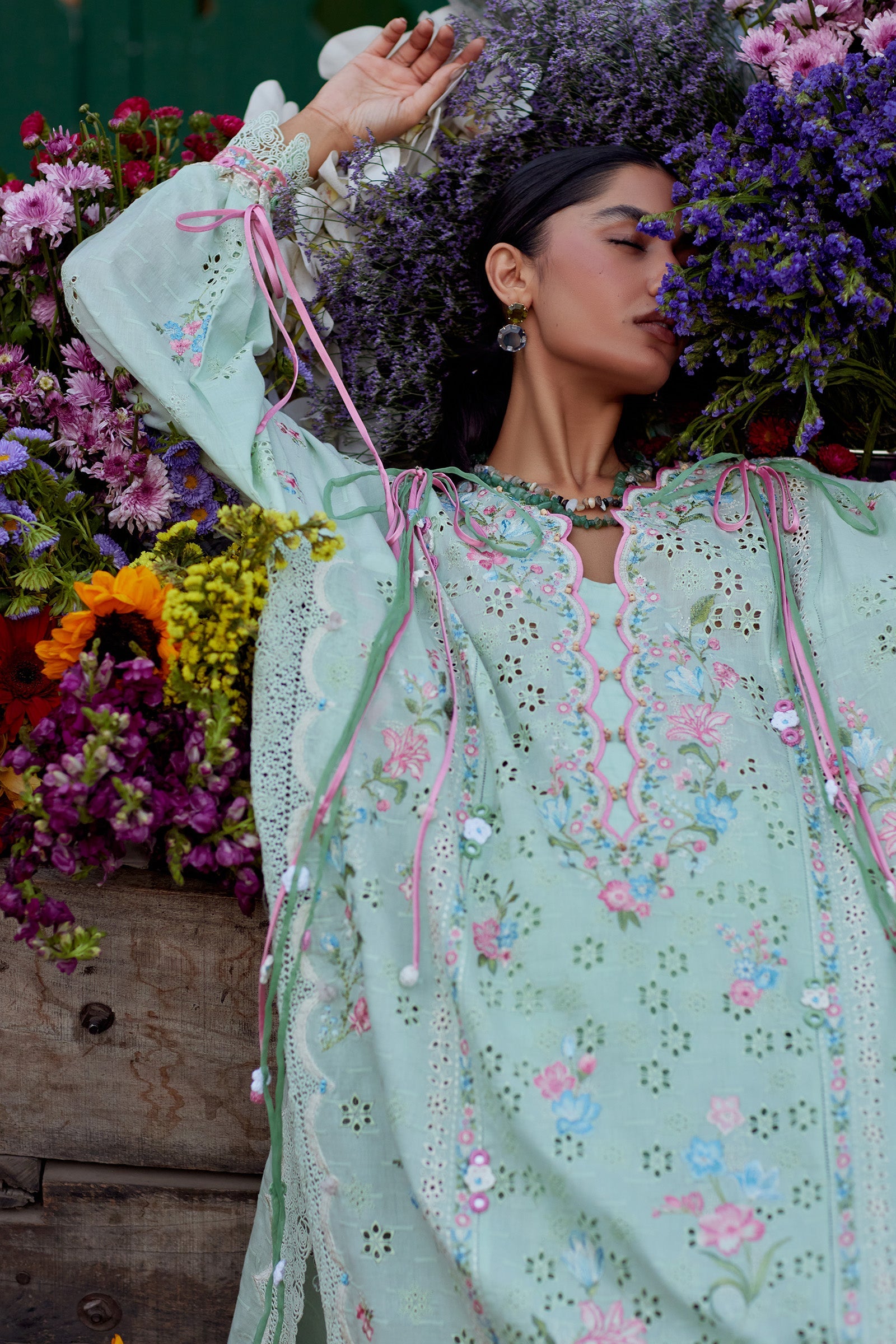 Festive Luxury Lawn – Jade Vine Reverie (Z-12)