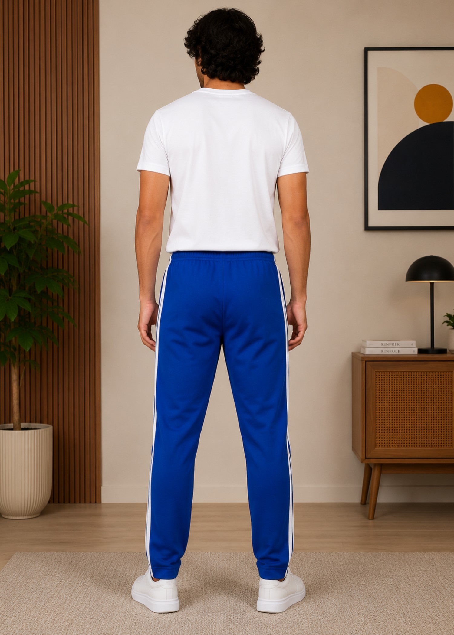 cotton Trousers in Blue