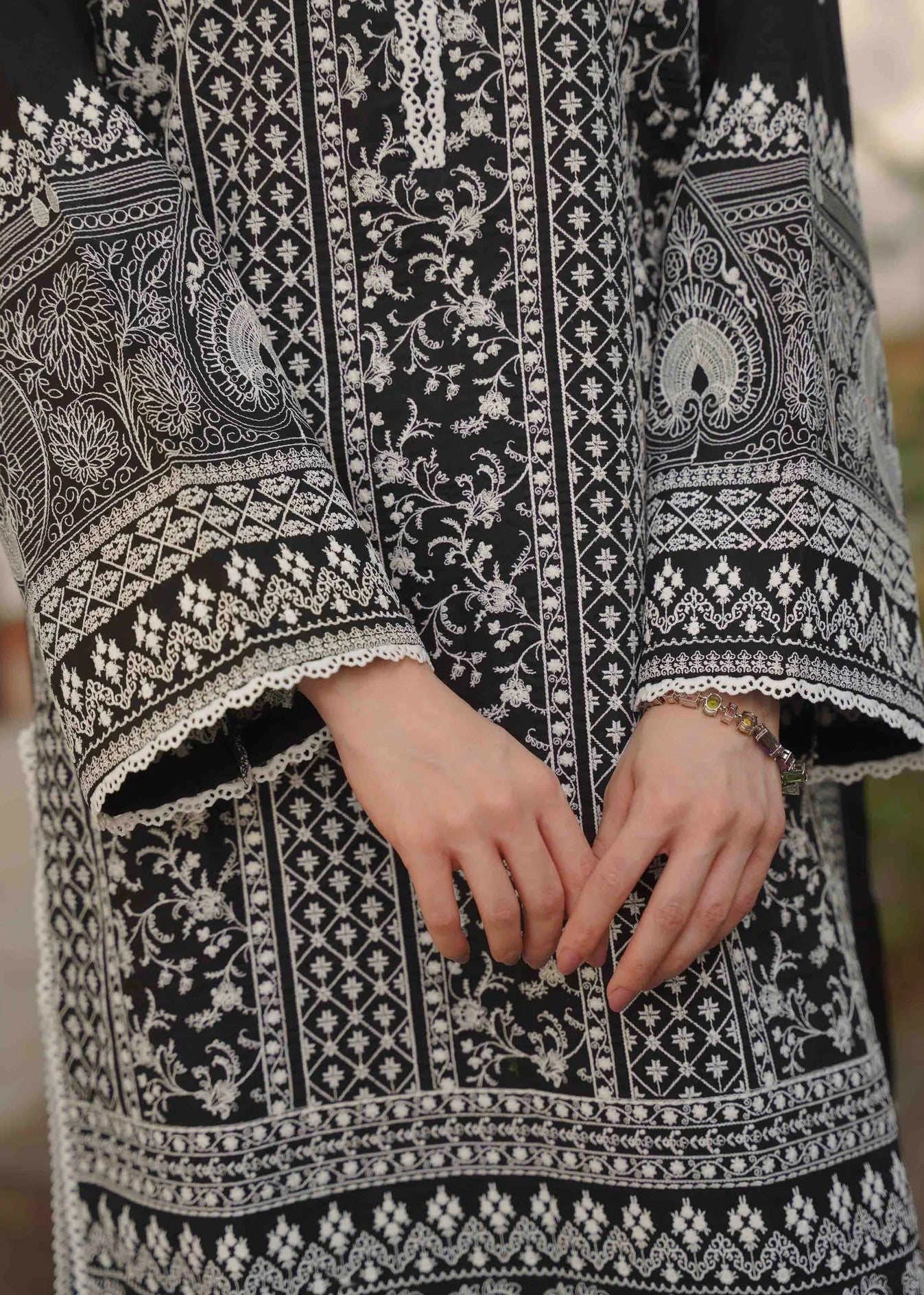 cotton Kurti in Jet black
