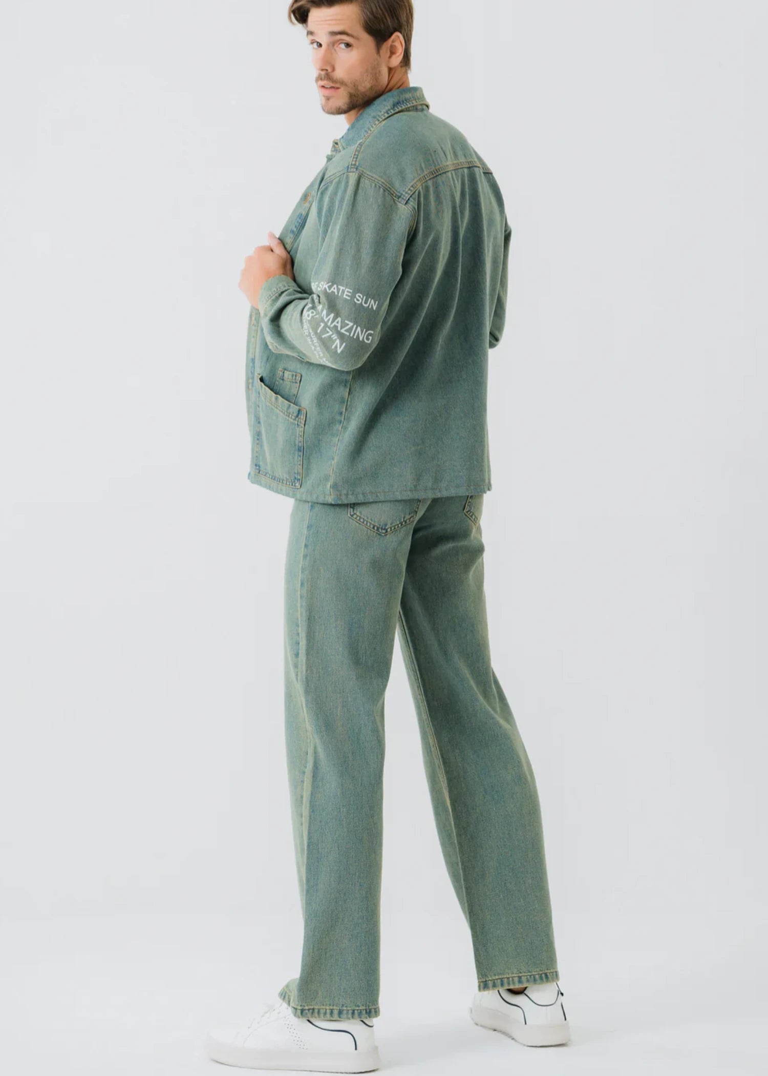 denim Jacket in Green