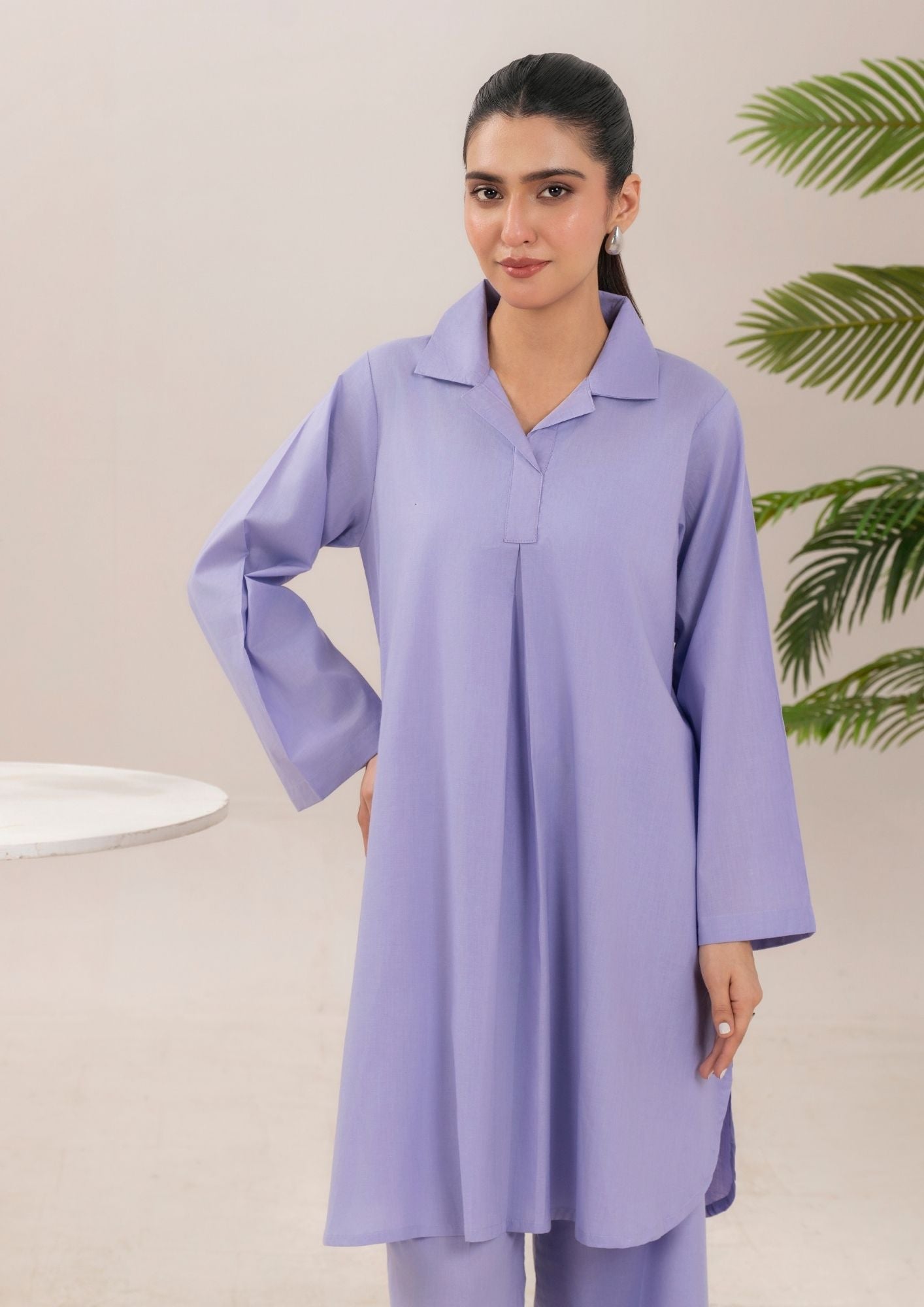 cotton Co Ord Sets in Lilac